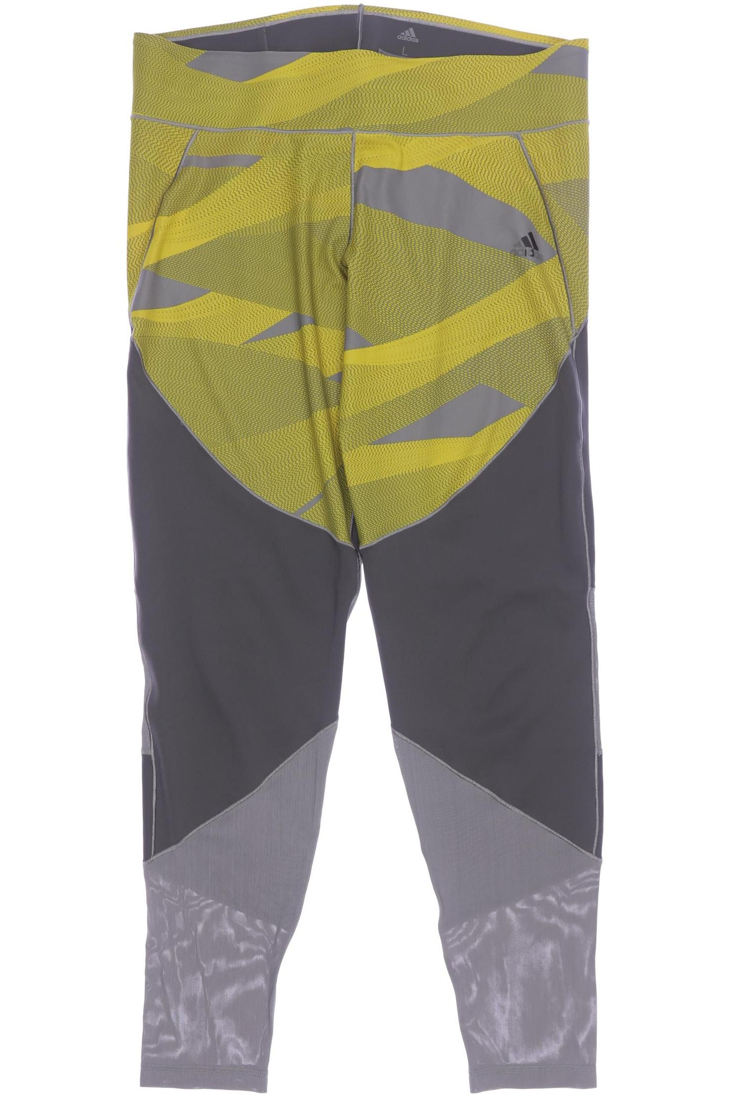 

adidas Damen Stoffhose, gelb, Gr. 0