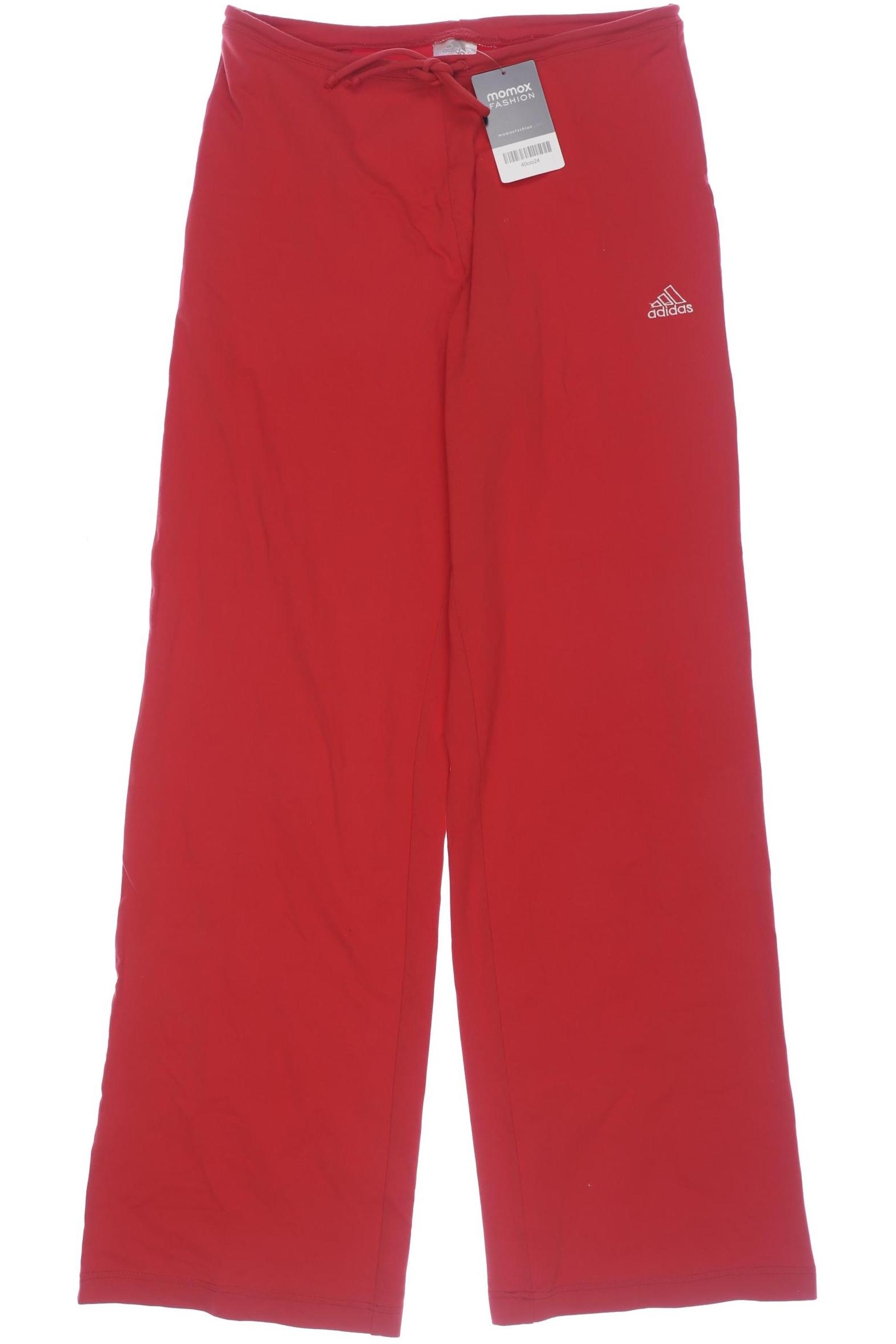 

adidas Damen Stoffhose, rot, Gr. 28