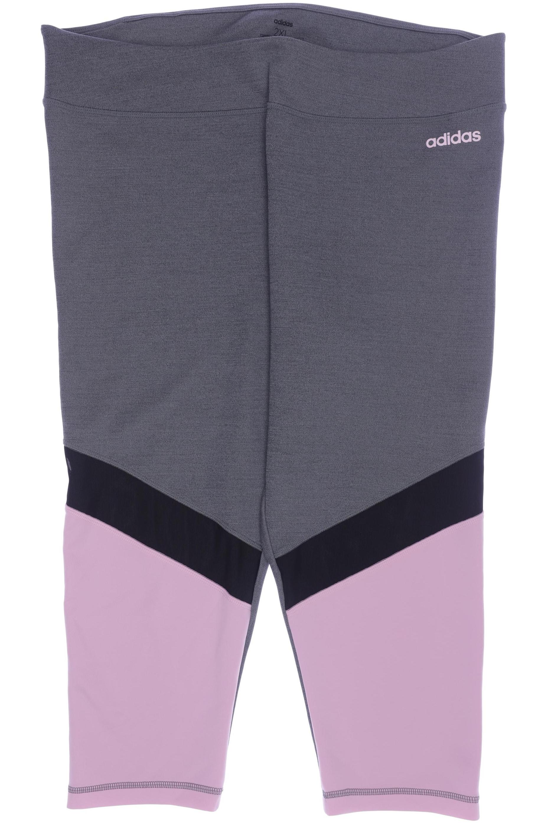 

adidas Damen Stoffhose, grau, Gr. 46