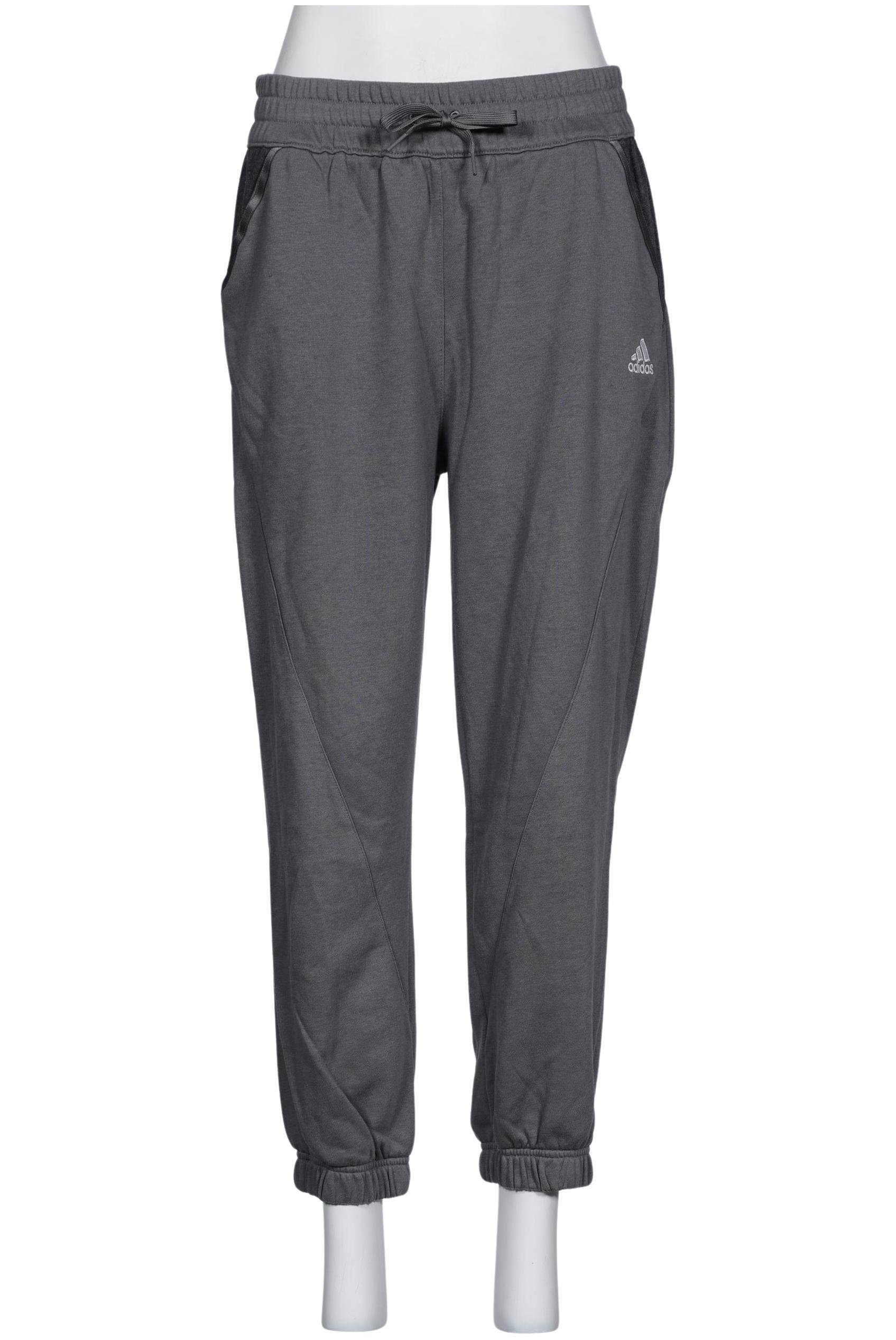 

adidas Damen Stoffhose, grau, Gr. 0
