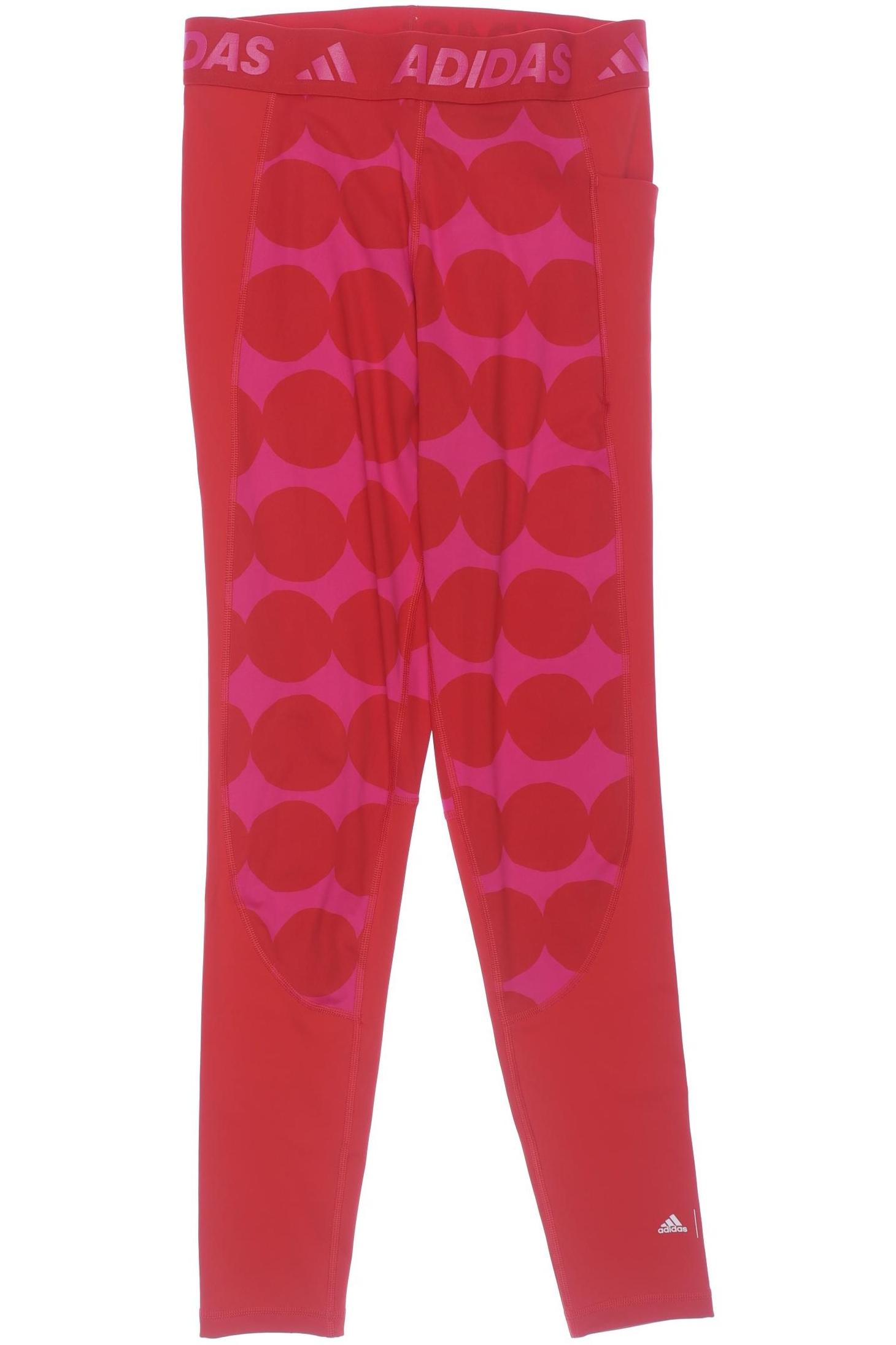 

adidas Damen Stoffhose, rot, Gr. 0