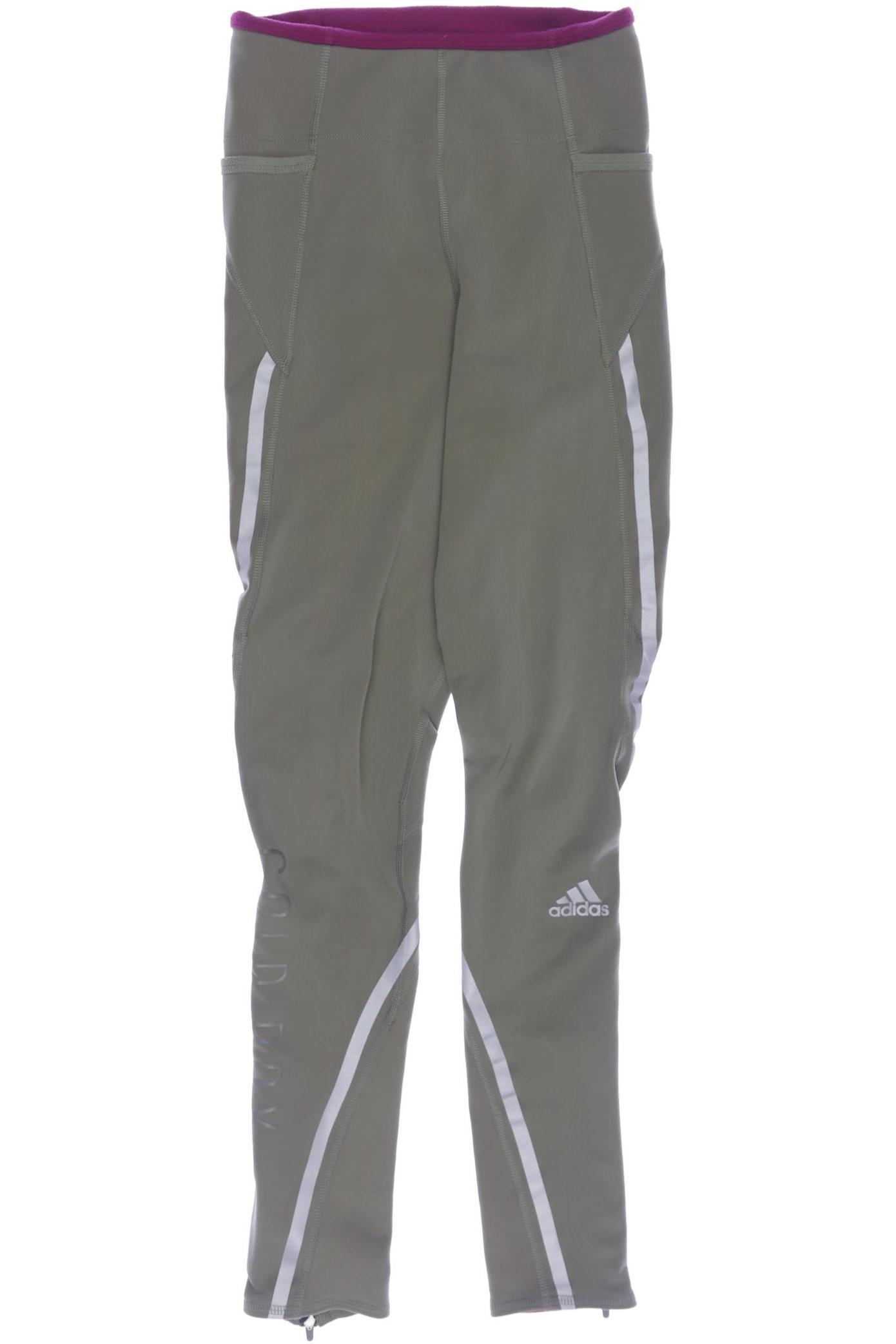 

adidas Damen Stoffhose, grün, Gr. 0