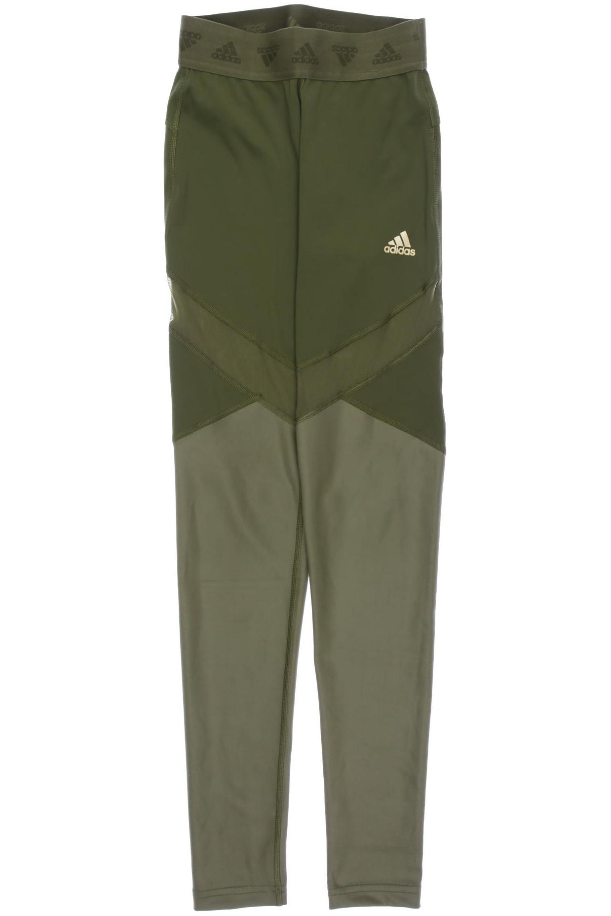 

adidas Damen Stoffhose, grün, Gr. 0