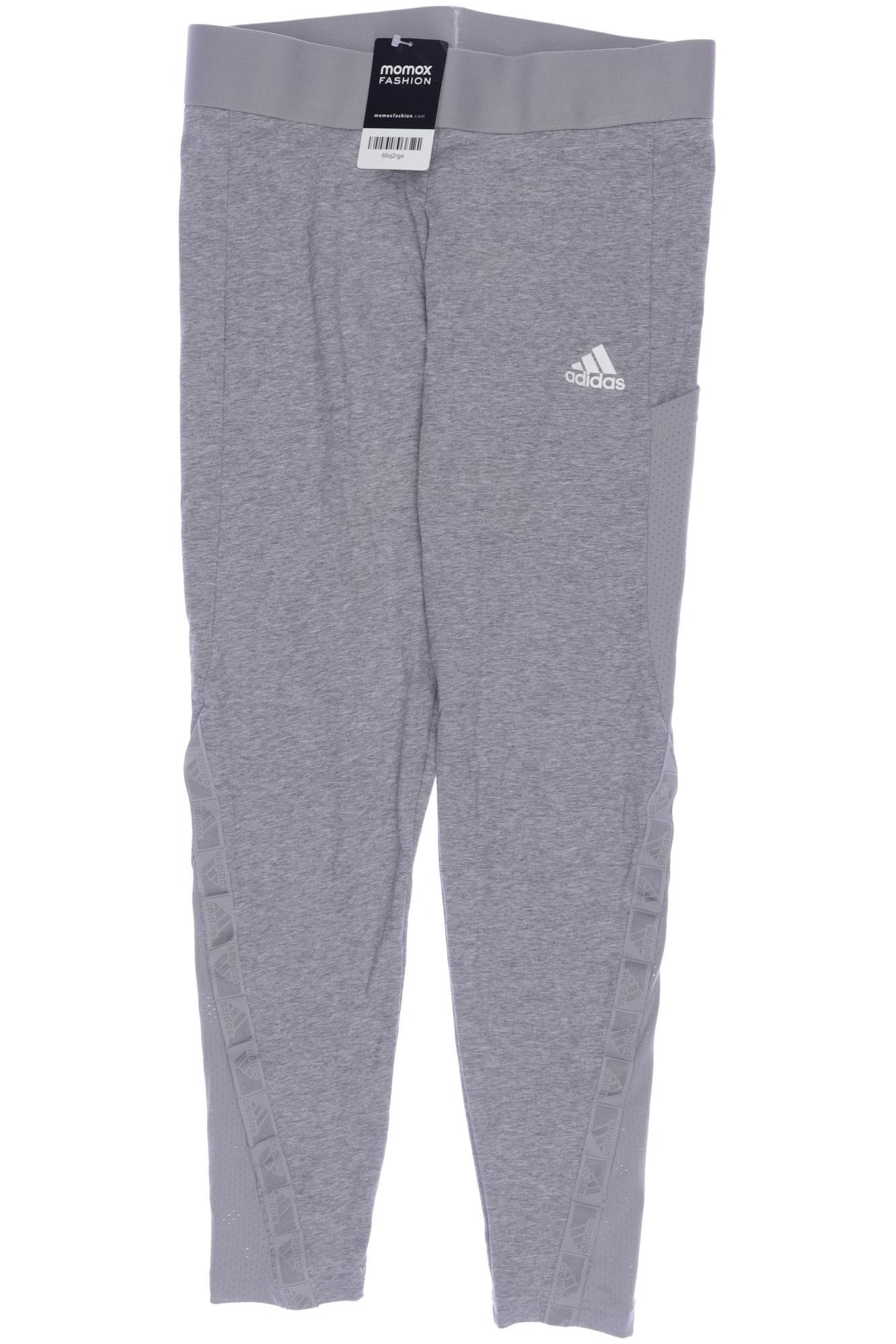 

adidas Damen Stoffhose, grau, Gr. 0