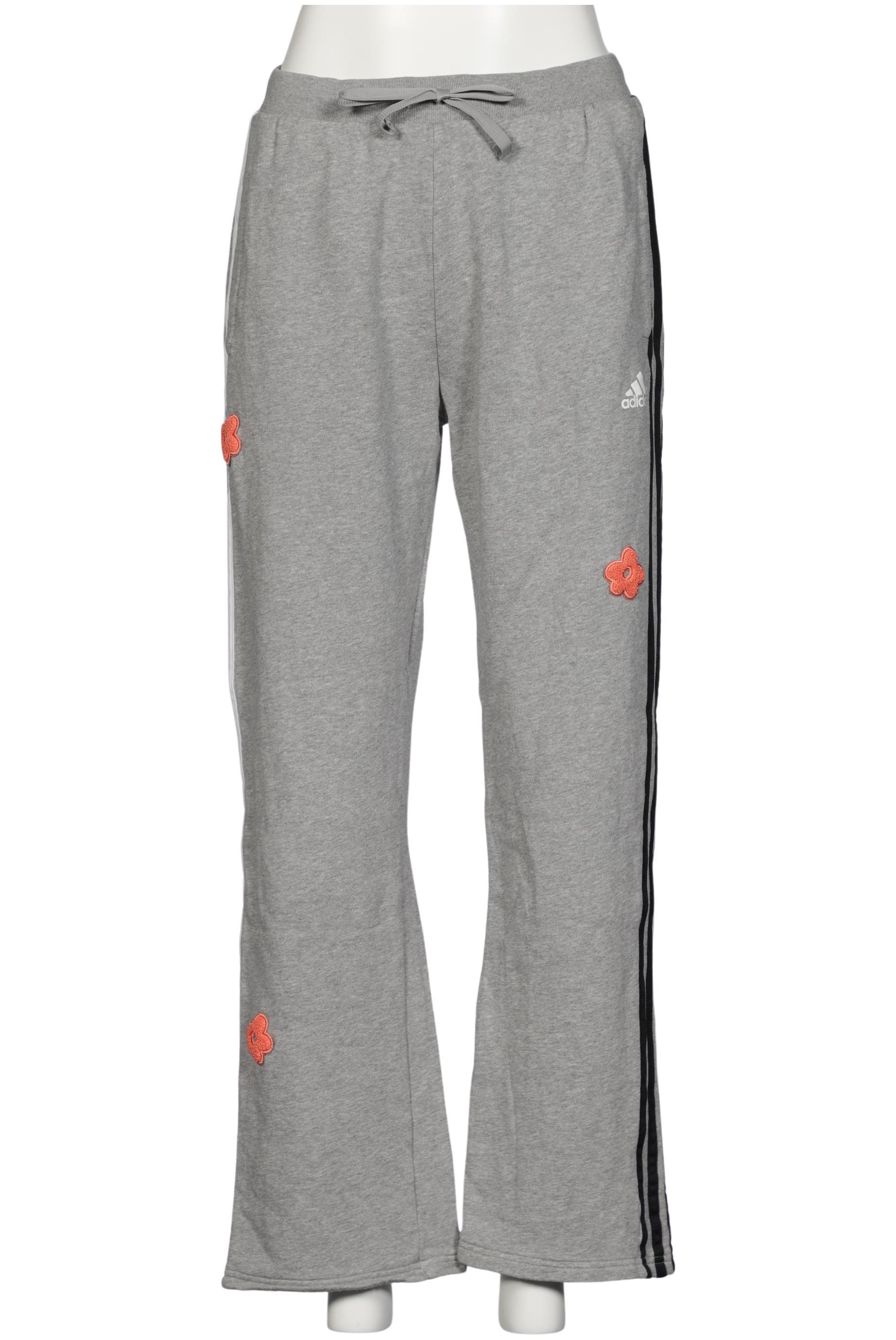 

adidas Damen Stoffhose, grau, Gr. 0