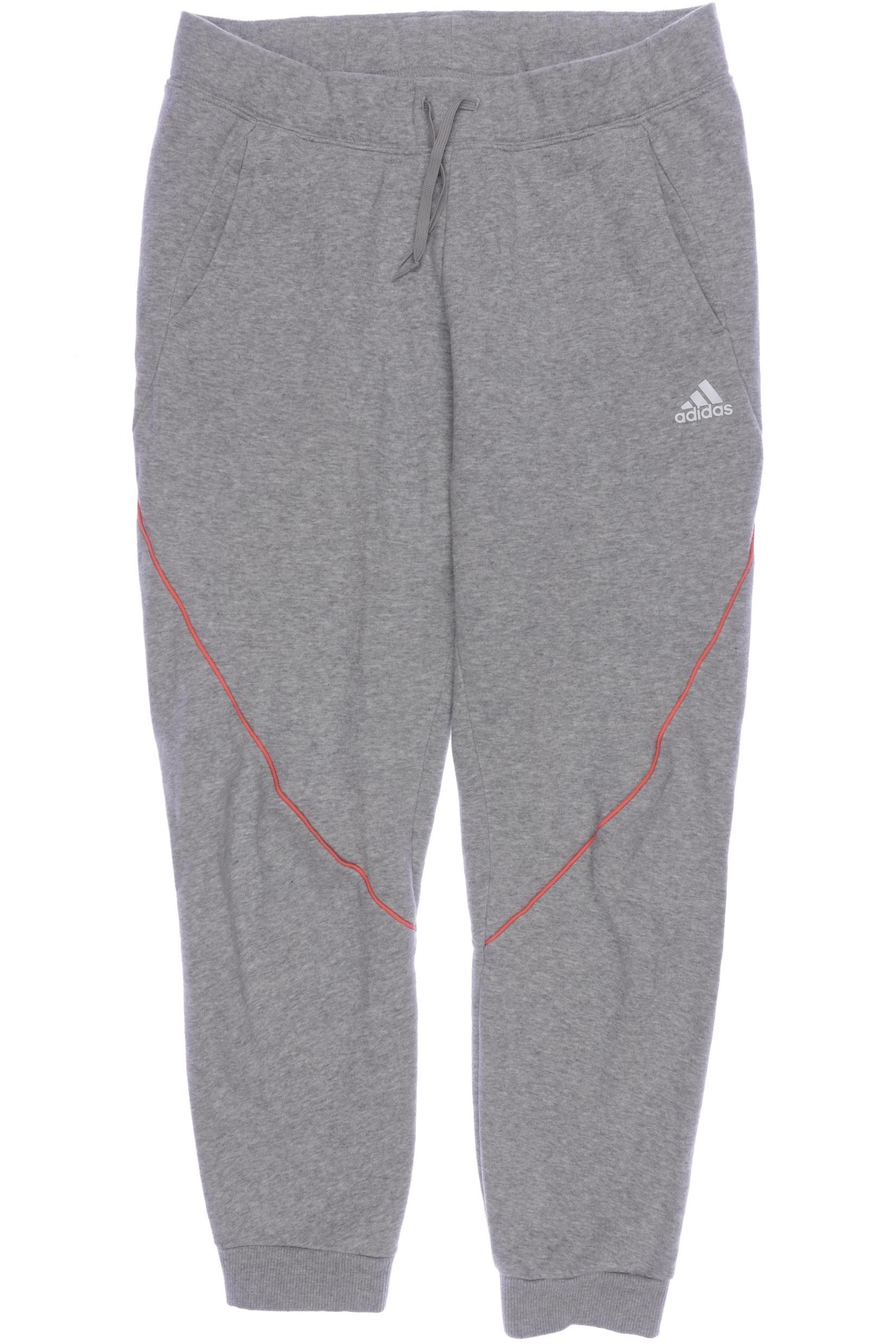 

adidas Damen Stoffhose, grau, Gr. 0
