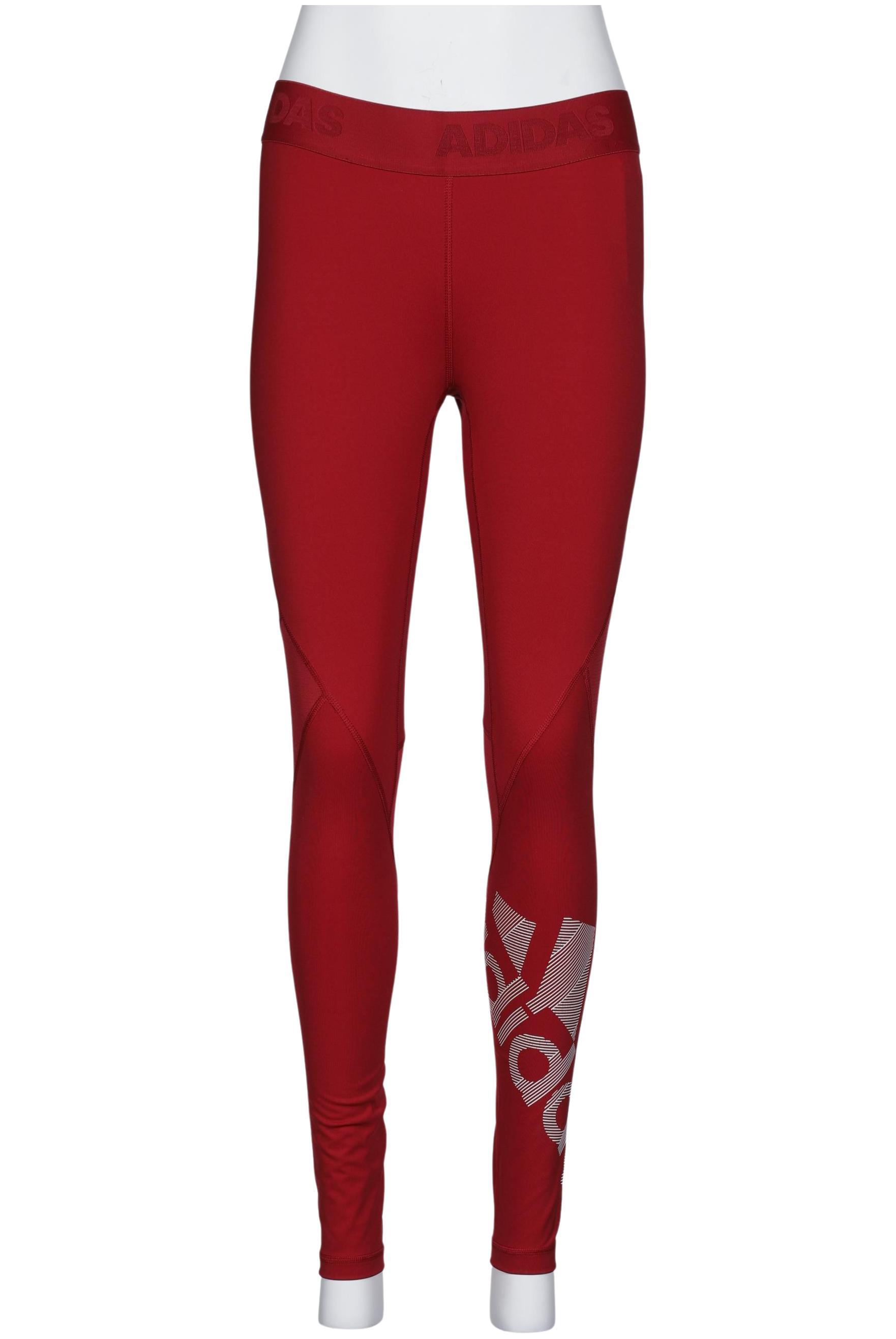 

adidas Damen Stoffhose, rot, Gr. 0
