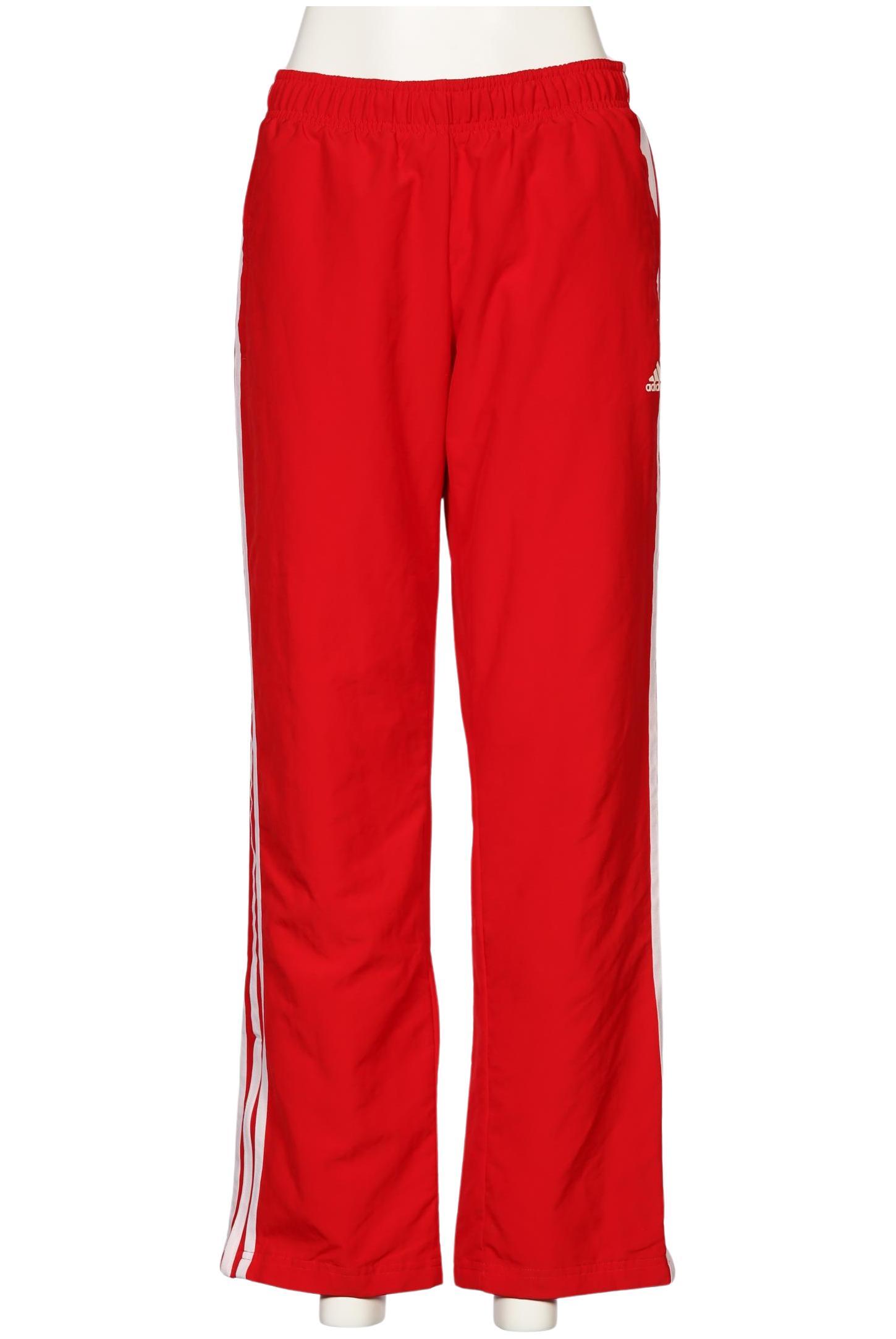 

adidas Damen Stoffhose, rot, Gr. 36