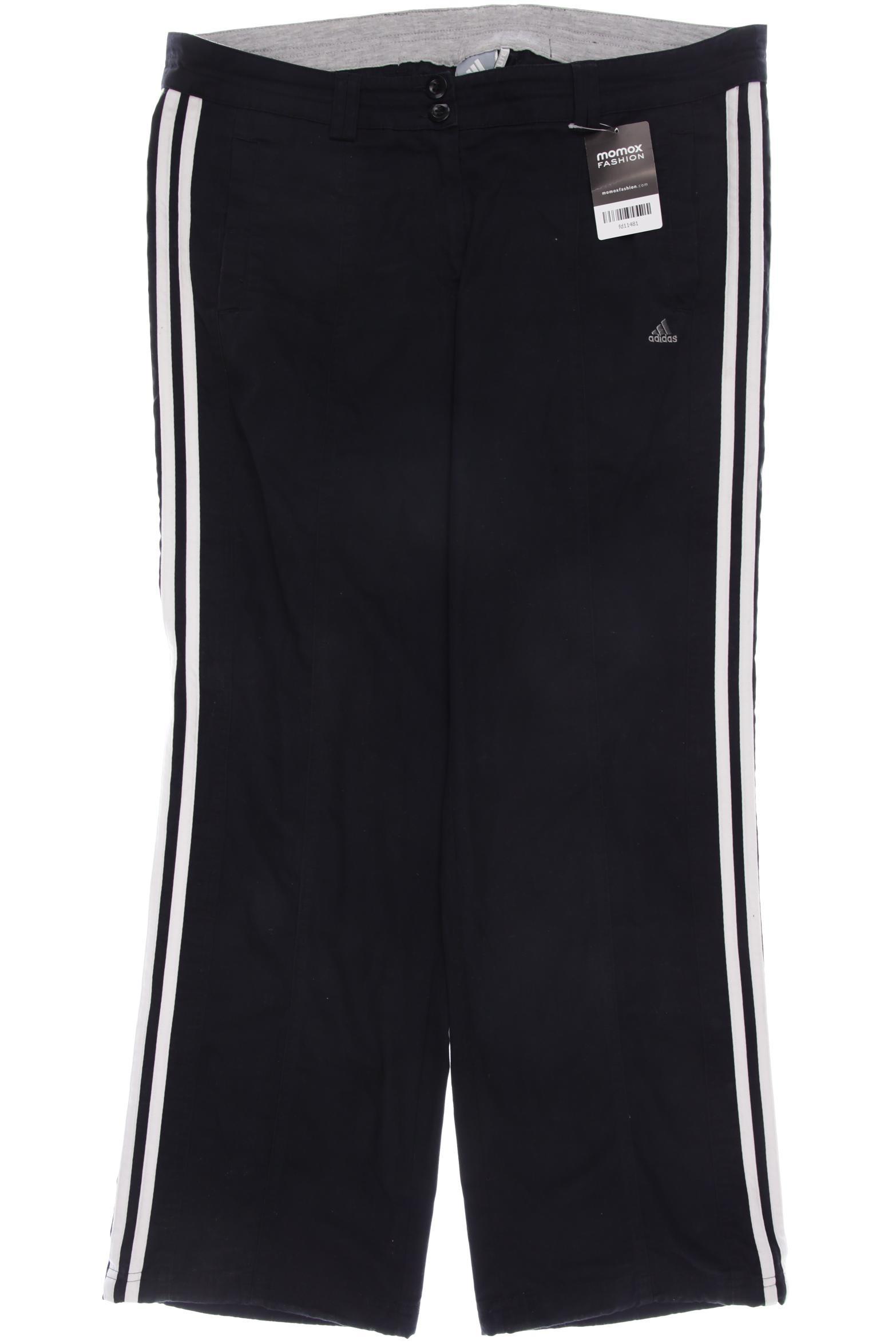 

adidas Damen Stoffhose, schwarz, Gr. 42