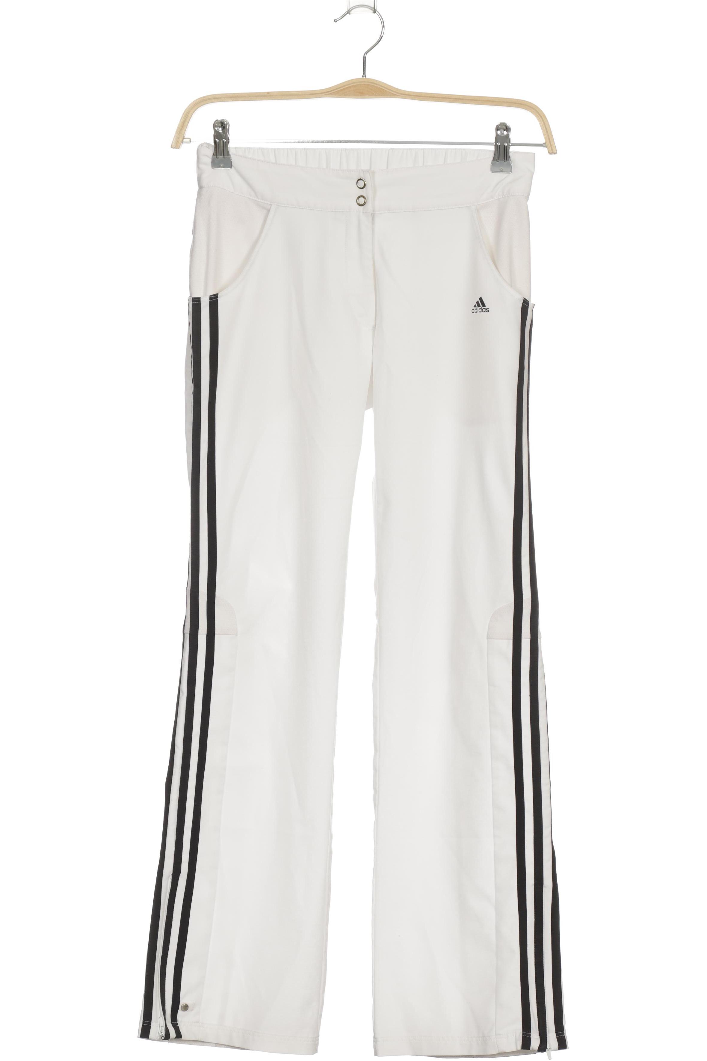 

adidas Damen Stoffhose, weiß, Gr. 34