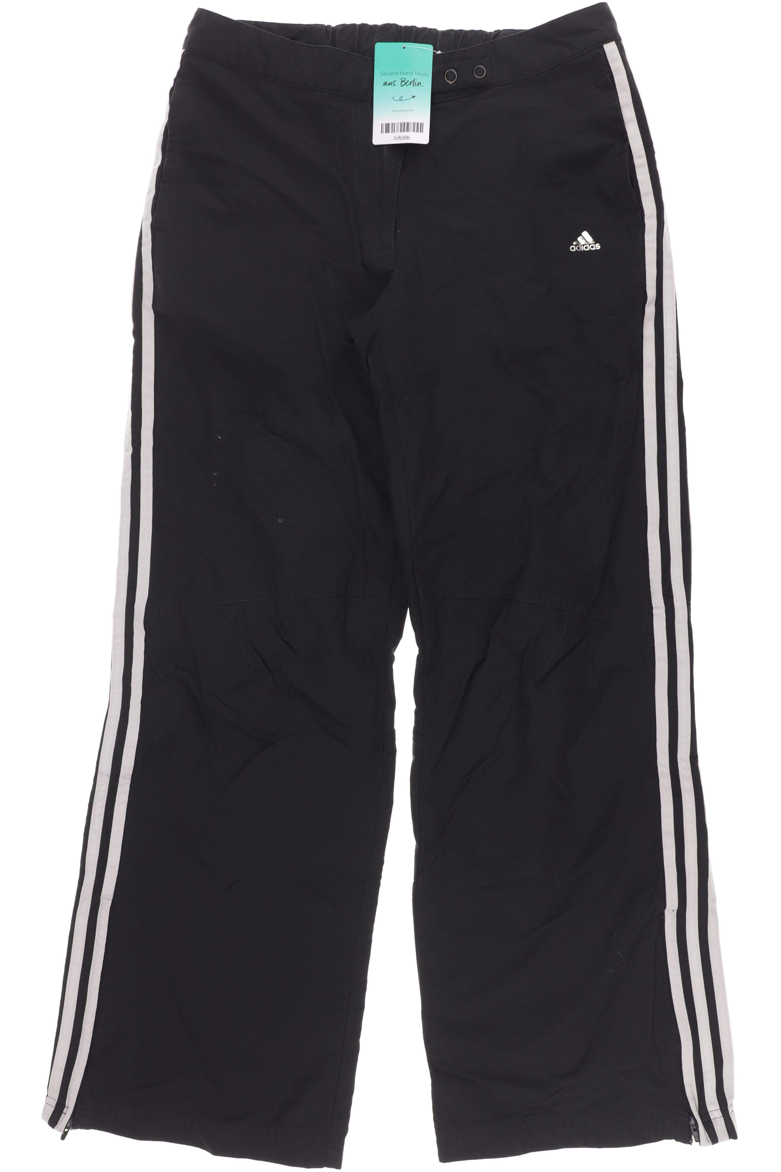 

adidas Damen Stoffhose, schwarz, Gr. 38