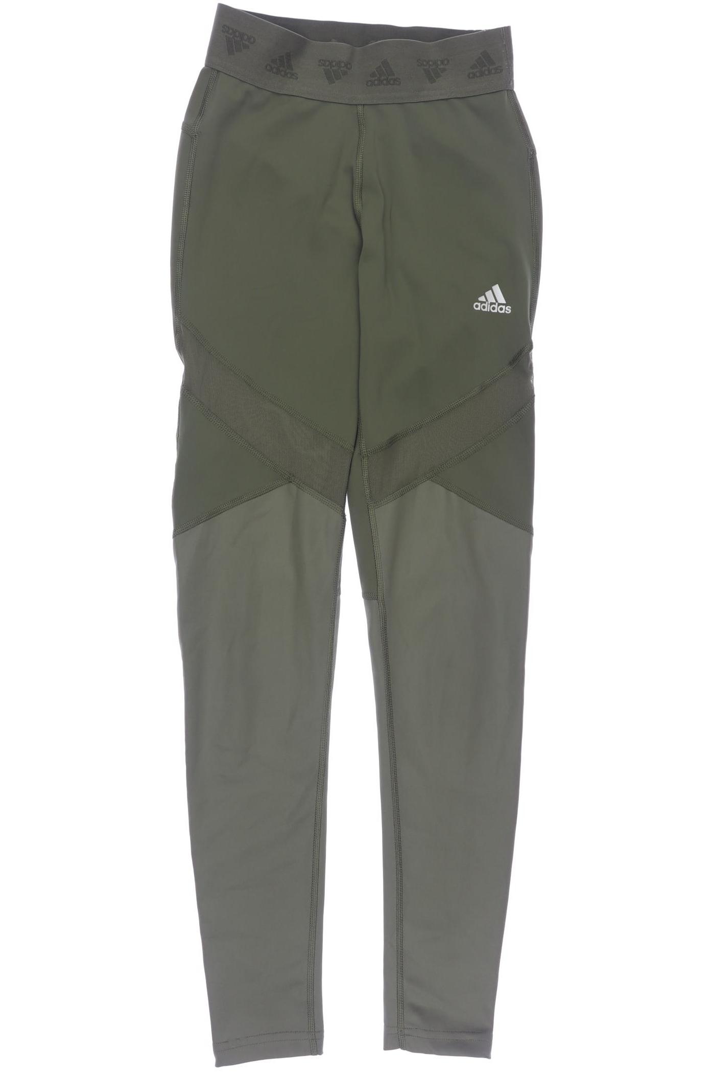 

adidas Damen Stoffhose, grün, Gr. 0