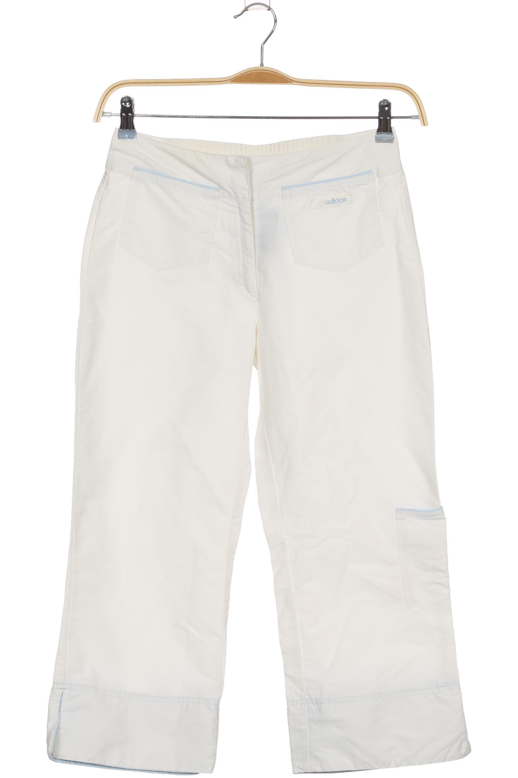 

adidas Damen Stoffhose, weiß, Gr. 34