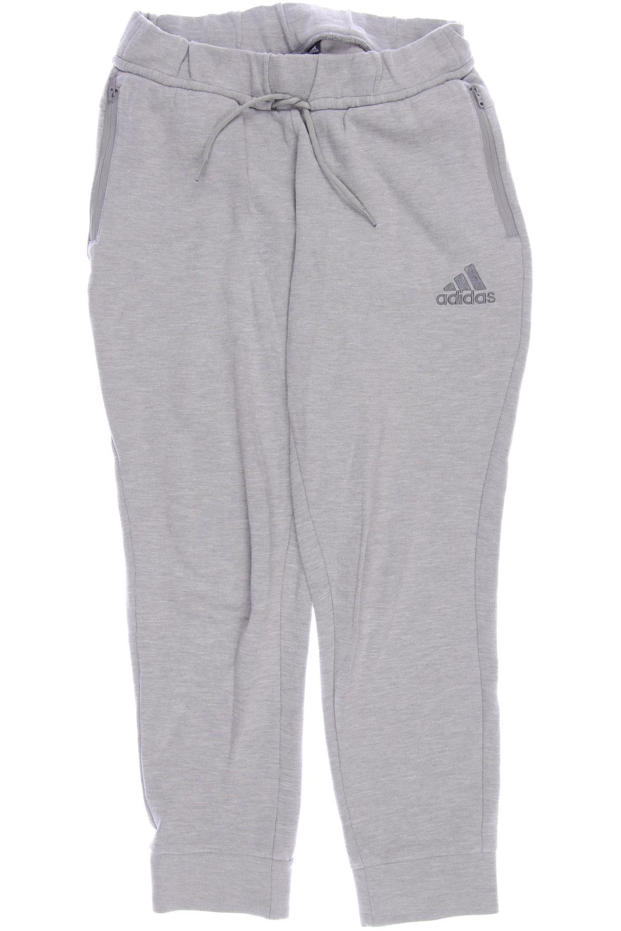 

adidas Damen Stoffhose, grau, Gr. 38