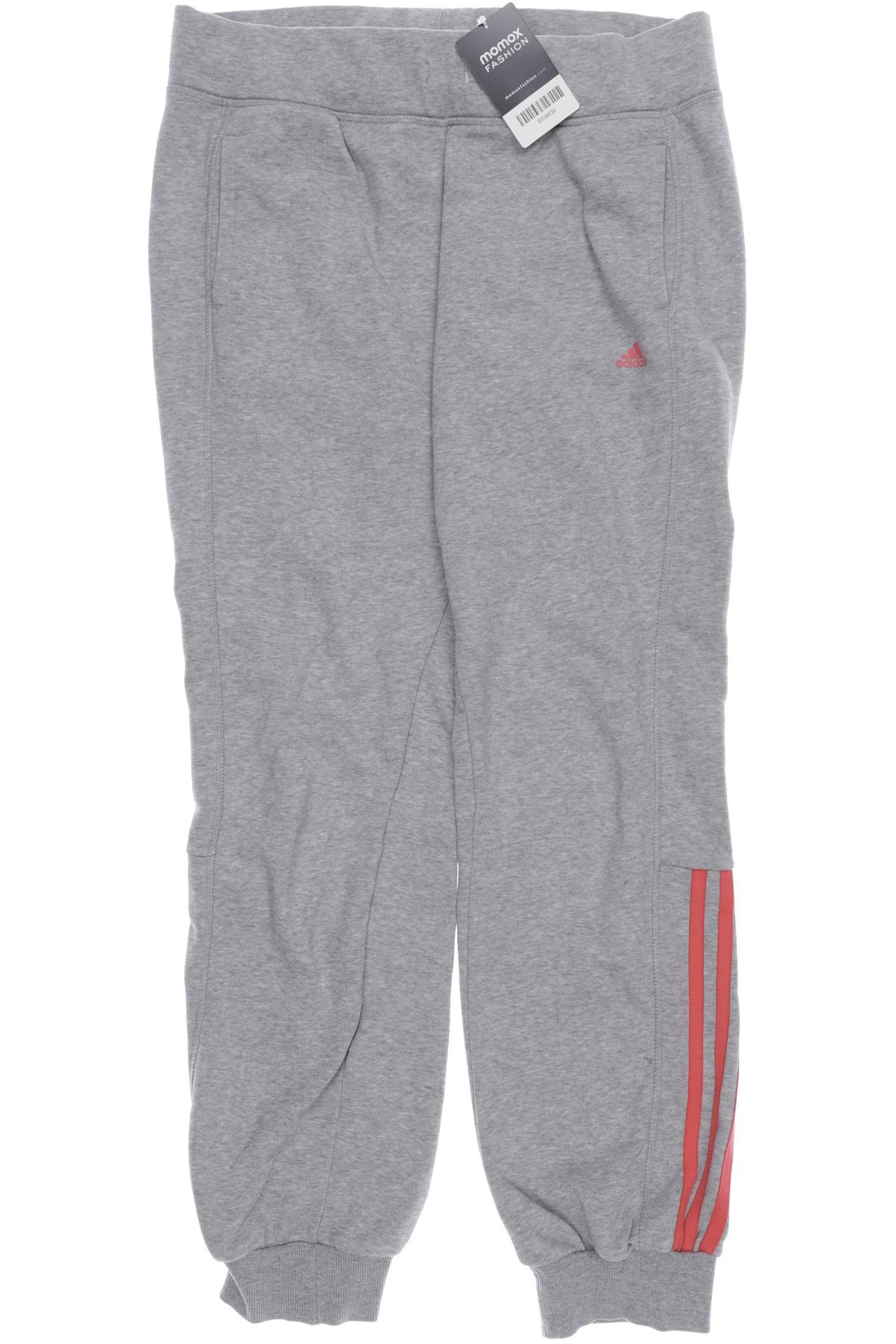 

adidas Damen Stoffhose, grau, Gr. 0