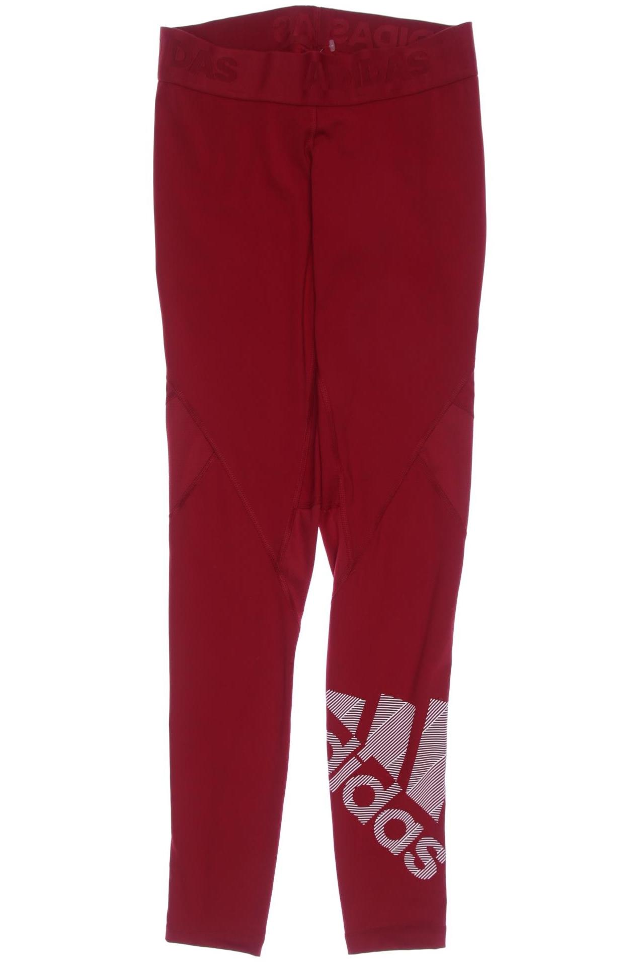 

adidas Damen Stoffhose, rot, Gr. 0