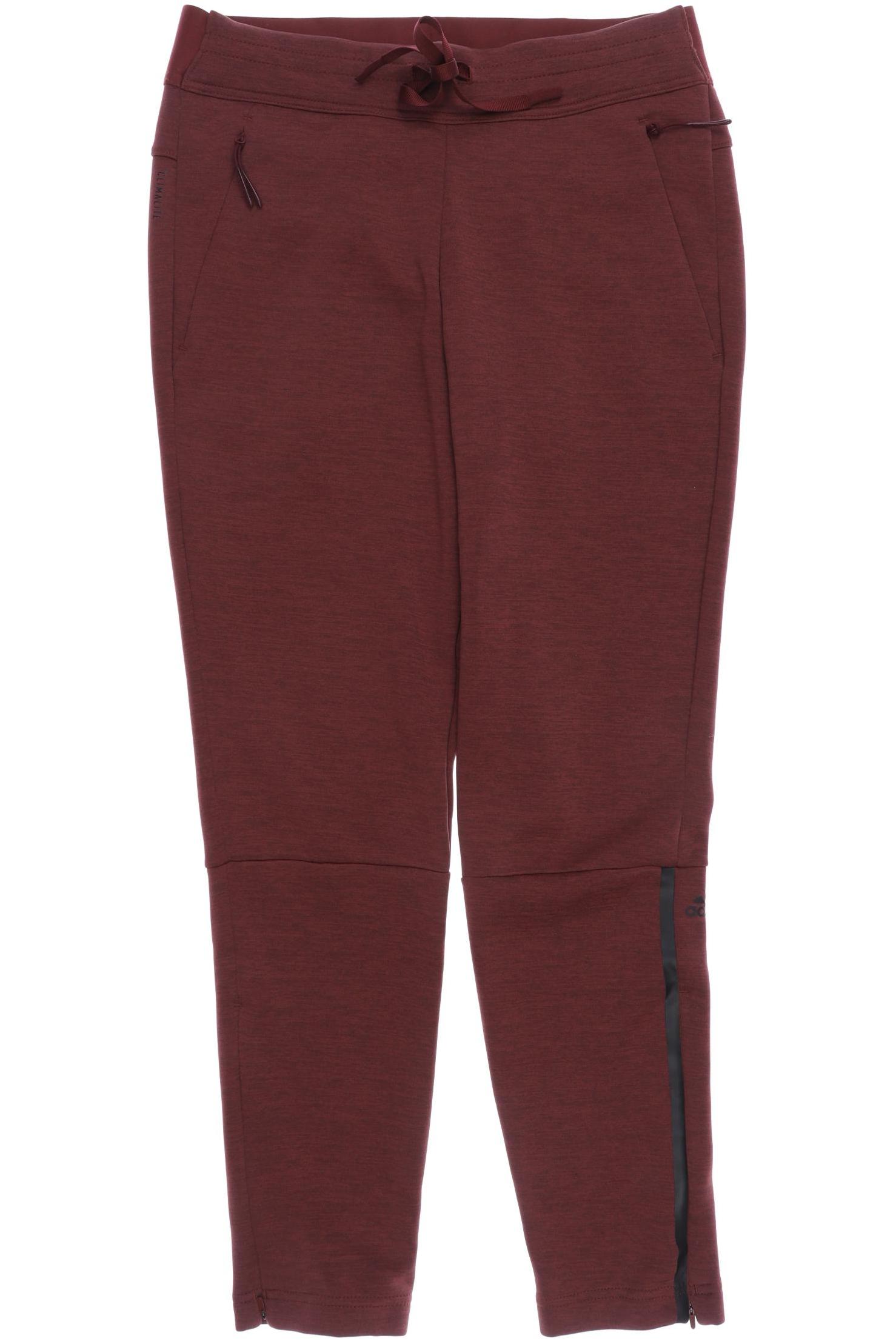 

adidas Damen Stoffhose, bordeaux, Gr. 0