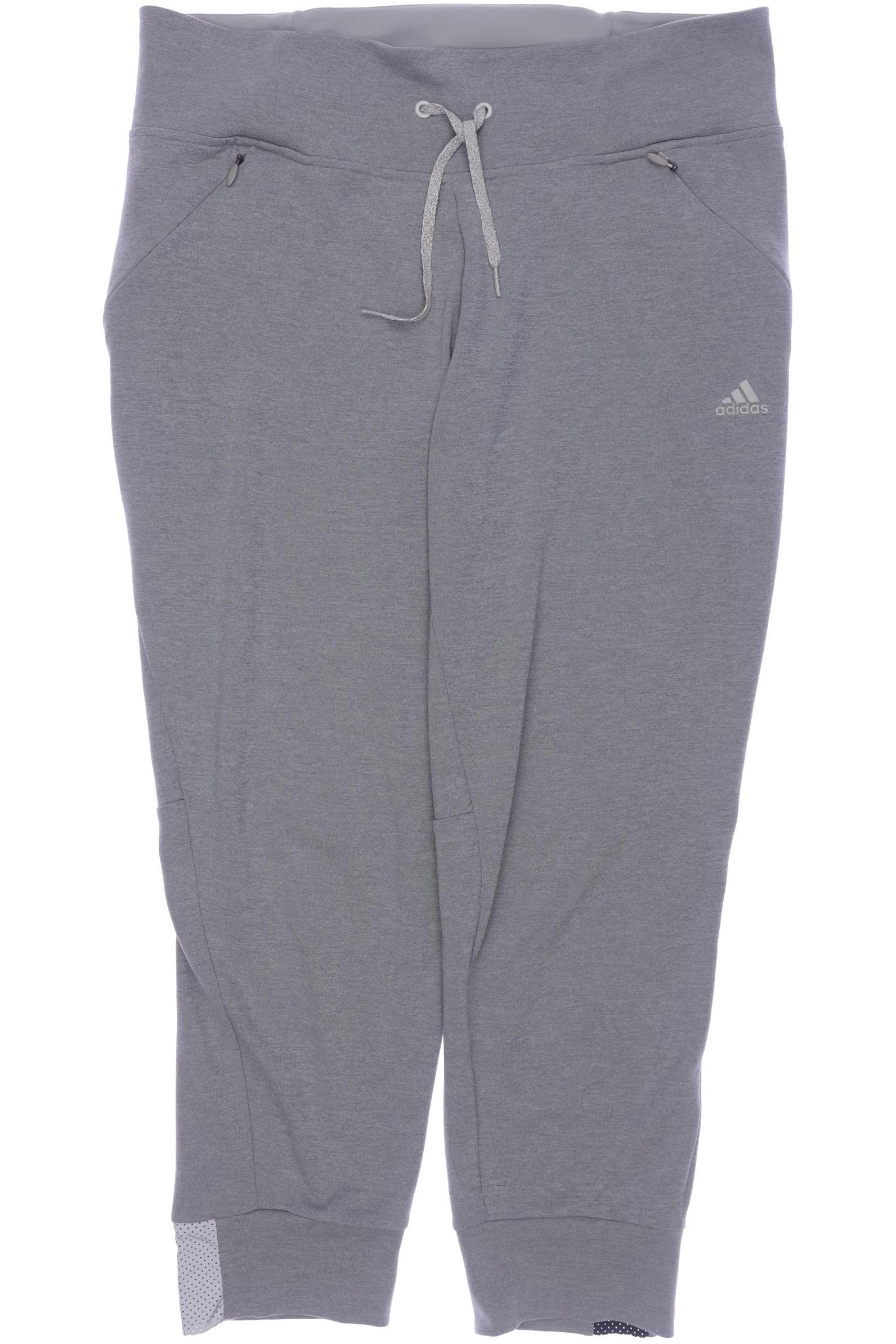 

adidas Damen Stoffhose, grau, Gr. 0