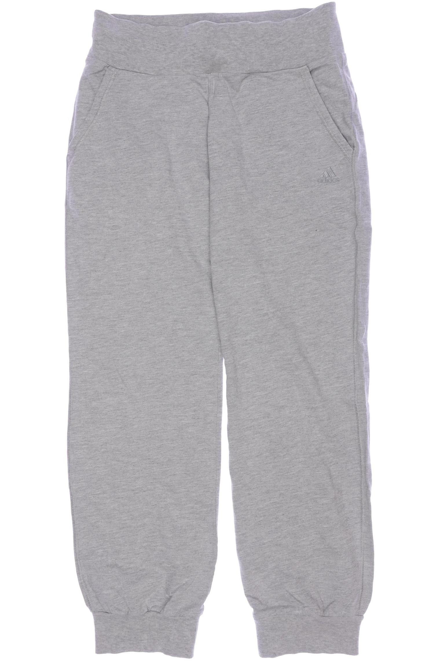 

adidas Damen Stoffhose, grau, Gr. 36