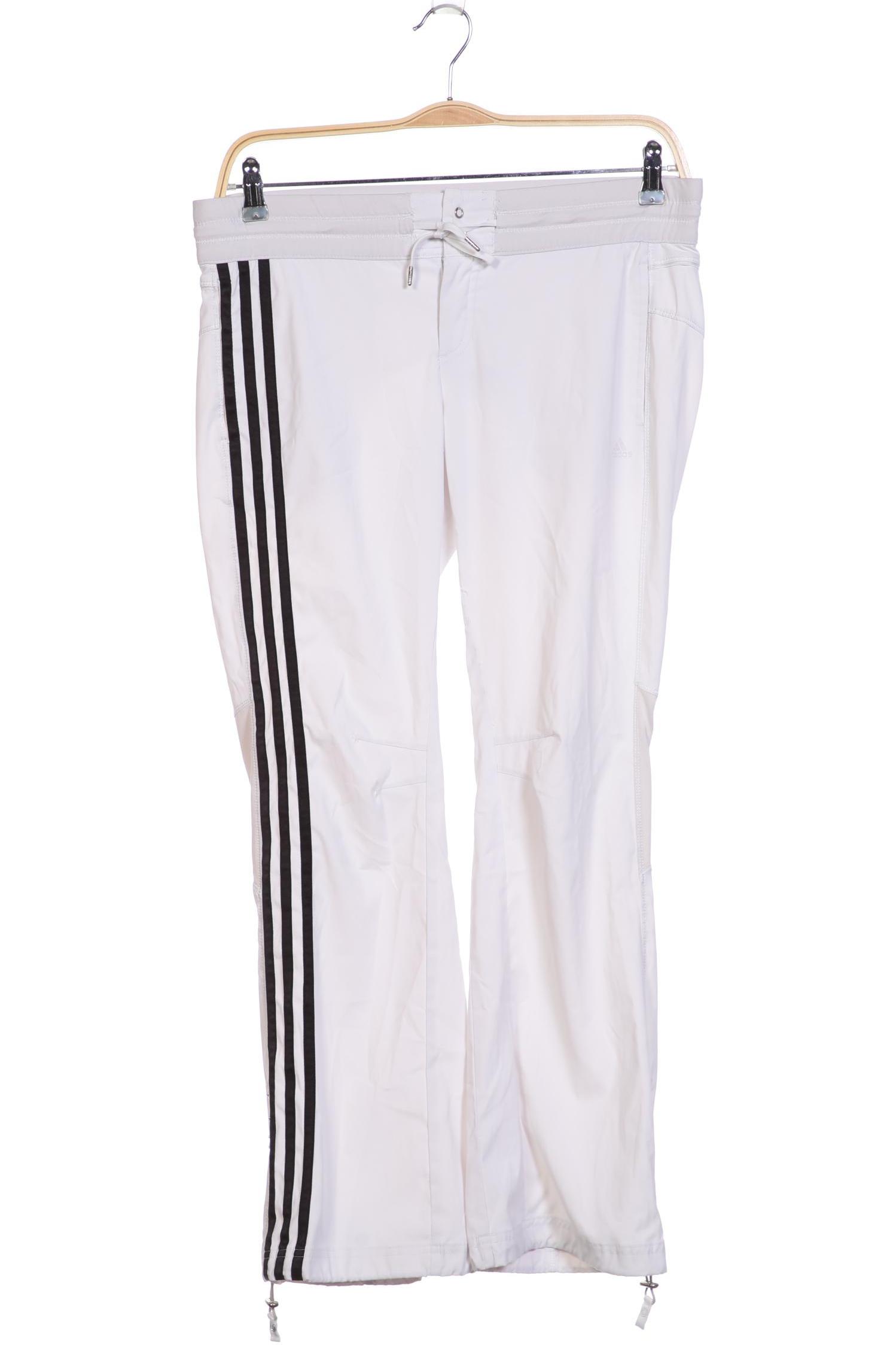 

adidas Damen Stoffhose, weiß, Gr. 38