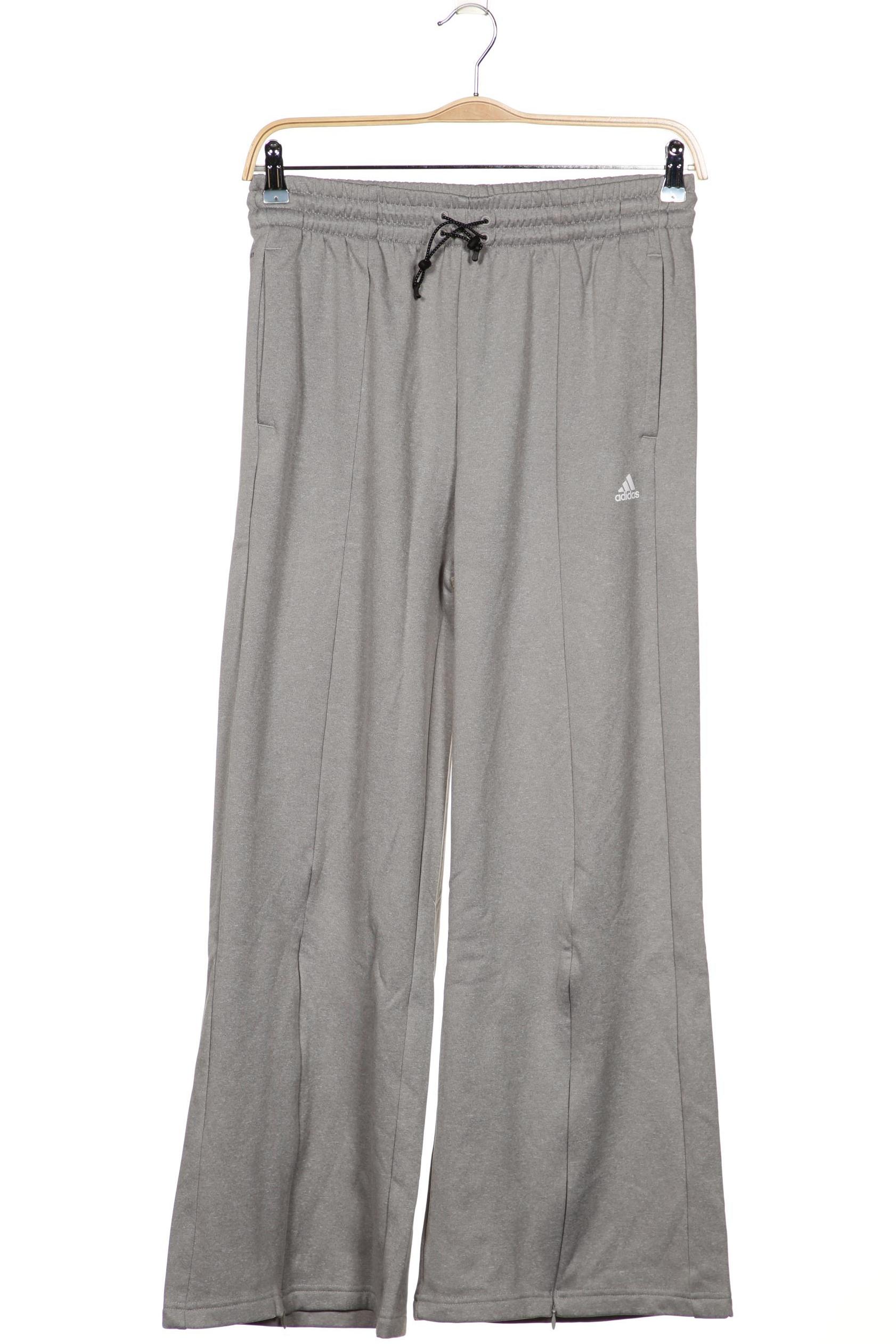 

adidas Damen Stoffhose, grau, Gr. 38