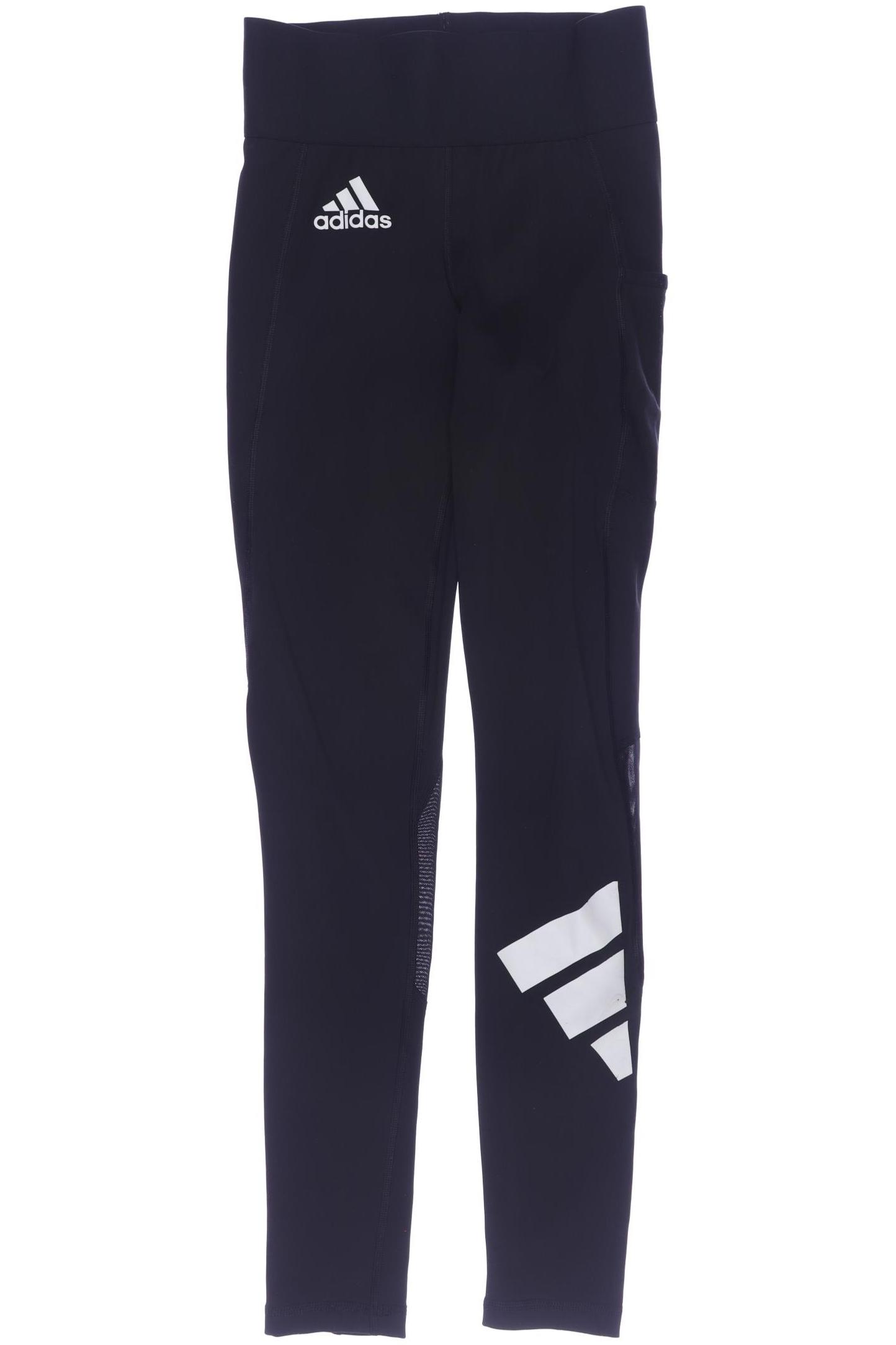 

adidas Damen Stoffhose, schwarz, Gr. 0