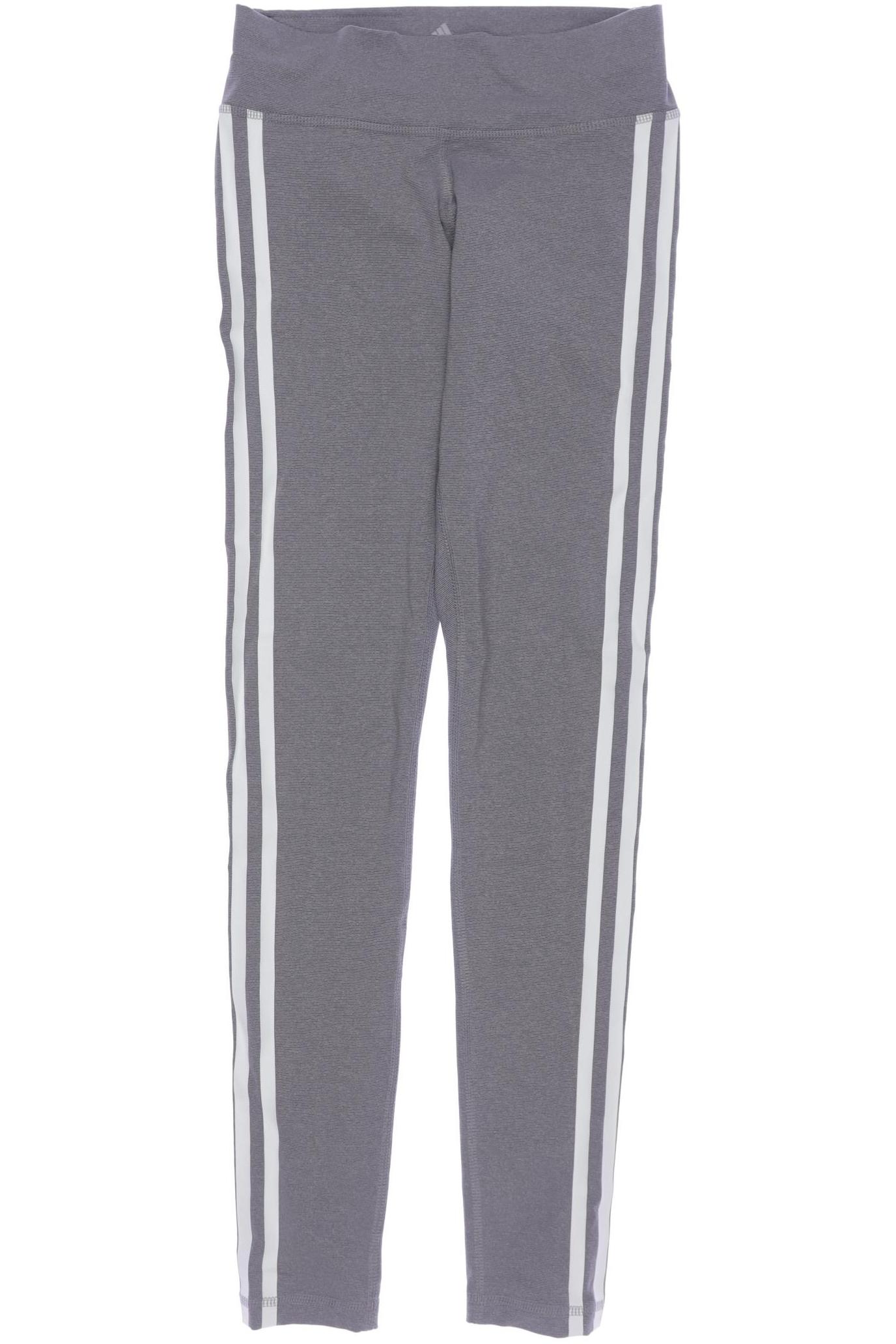 

adidas Damen Stoffhose, grau, Gr. 0