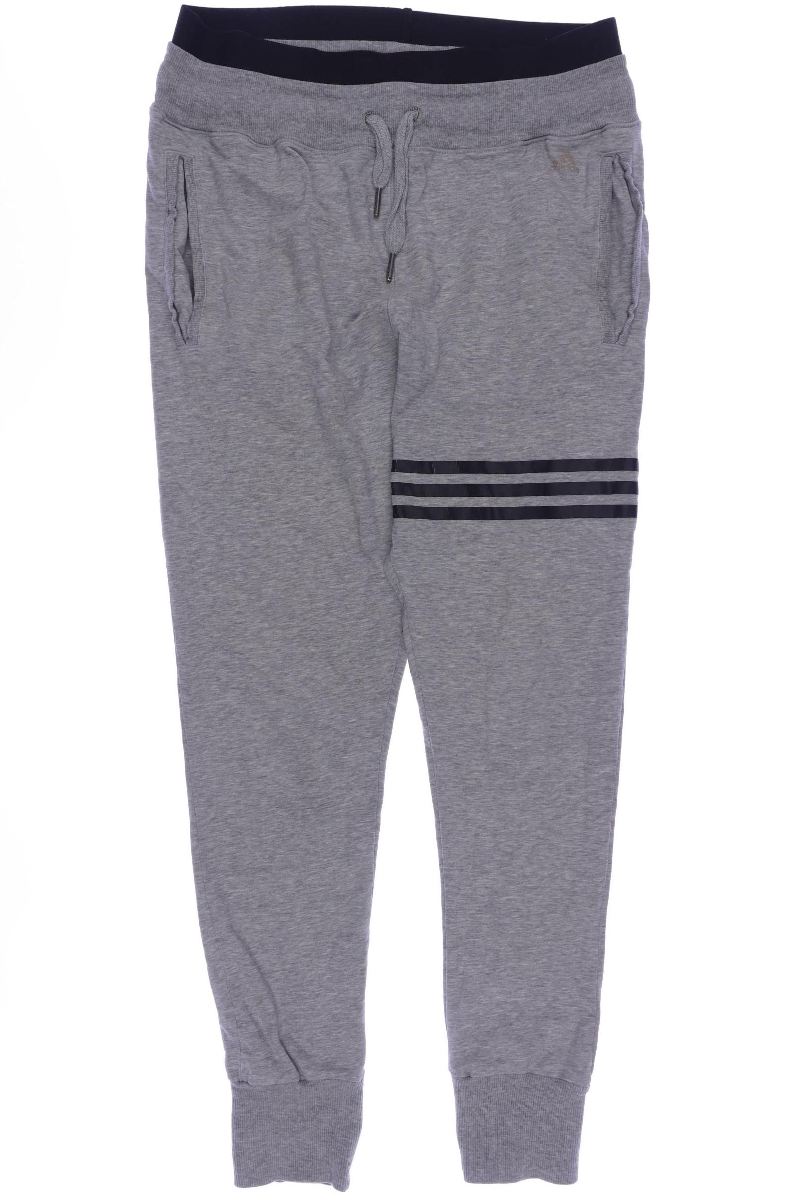 

adidas Damen Stoffhose, grau, Gr. 0