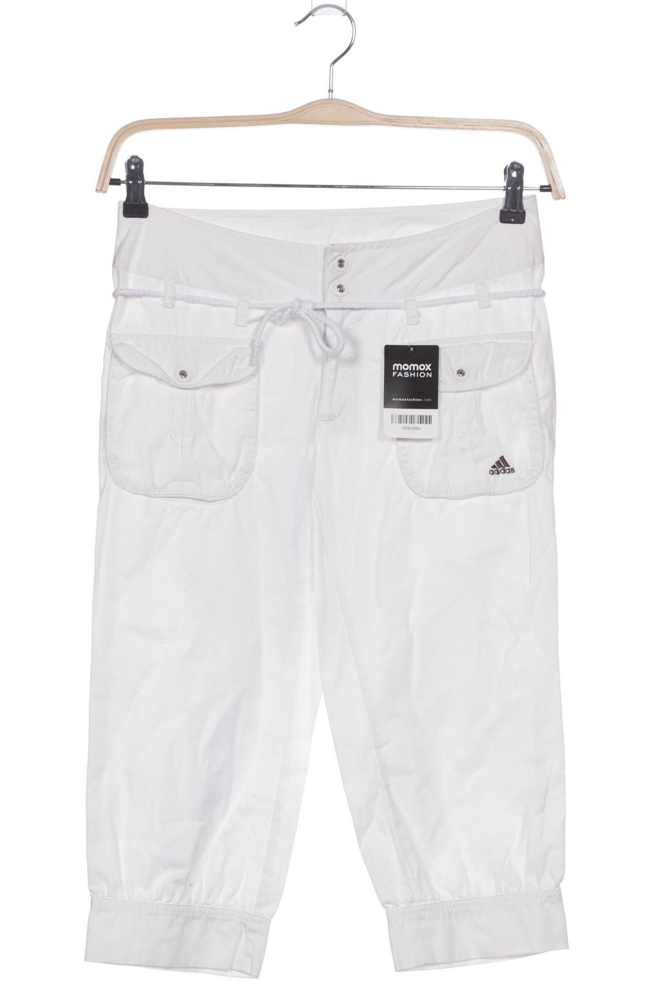 

adidas Damen Stoffhose, weiß, Gr. 36