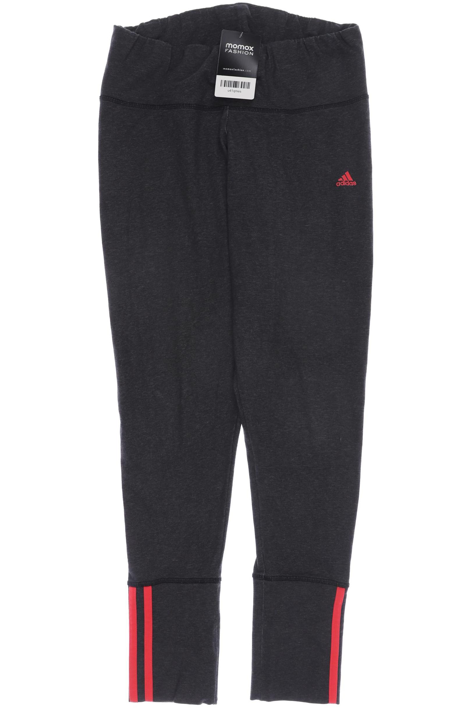 

adidas Damen Stoffhose, grau, Gr. 28
