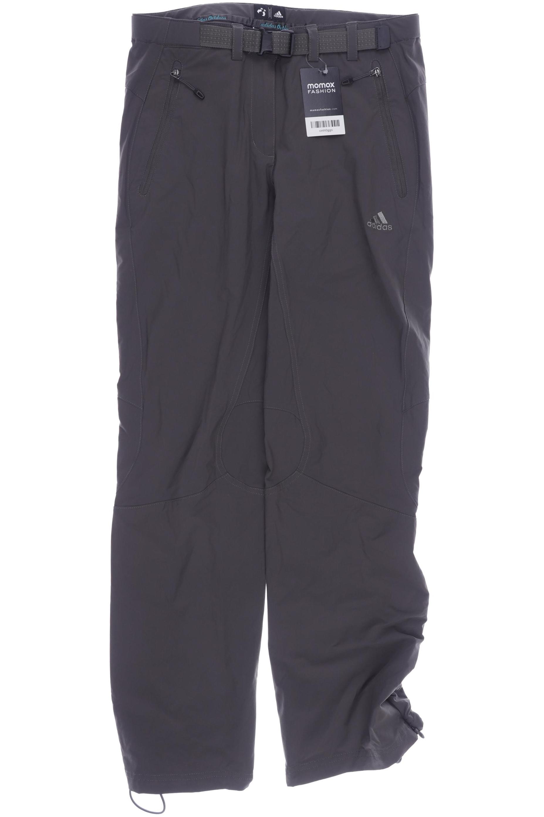 

adidas Damen Stoffhose, grau, Gr. 40
