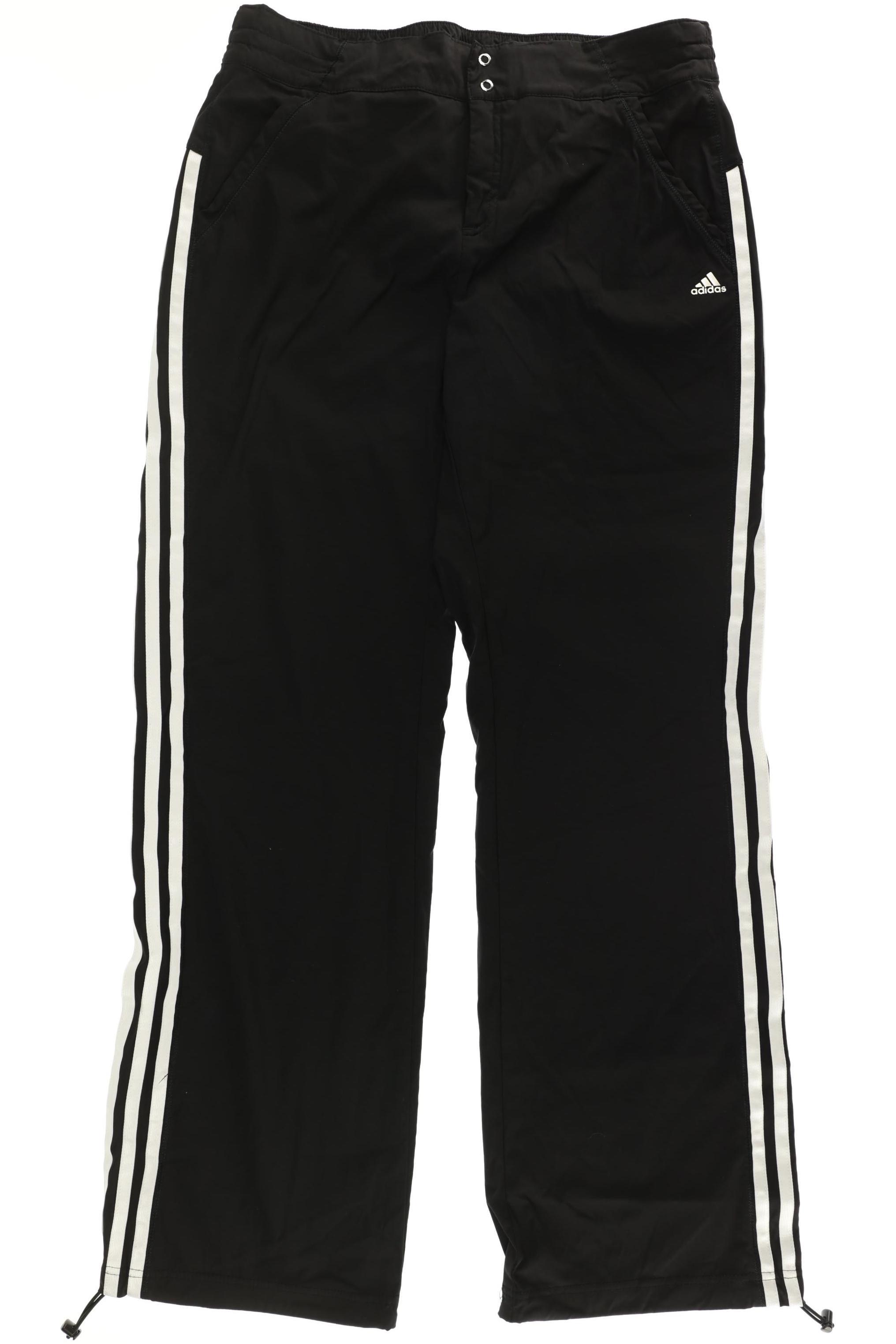 

adidas Damen Stoffhose, schwarz, Gr. 42