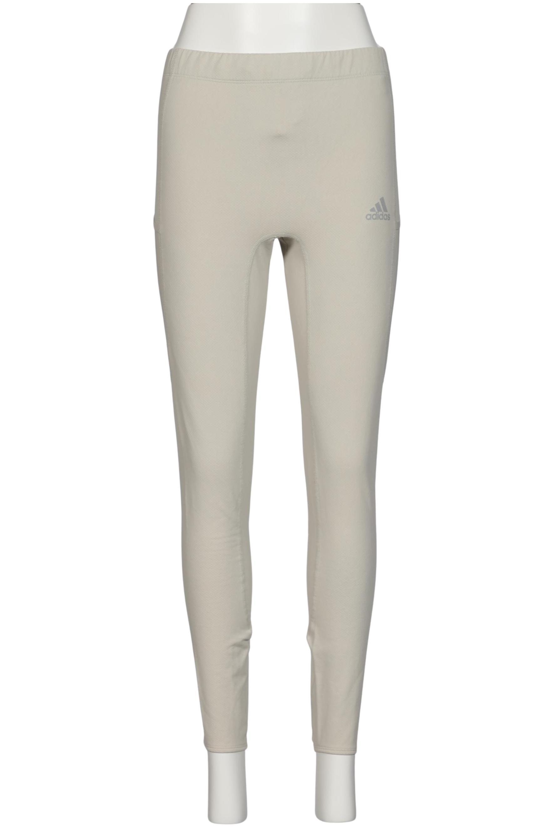 

adidas Damen Stoffhose, beige, Gr. 0