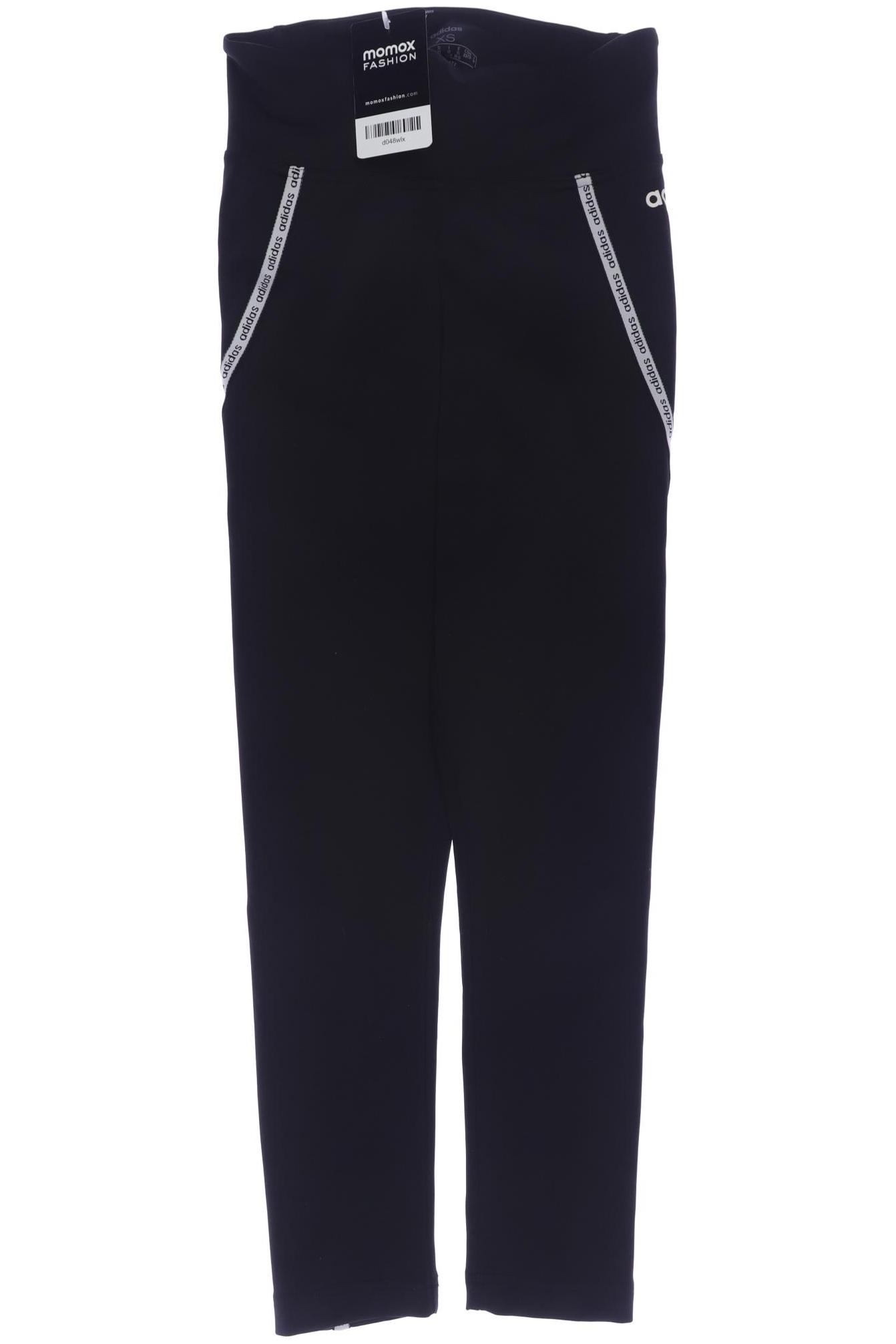 

adidas Damen Stoffhose, schwarz, Gr. 0
