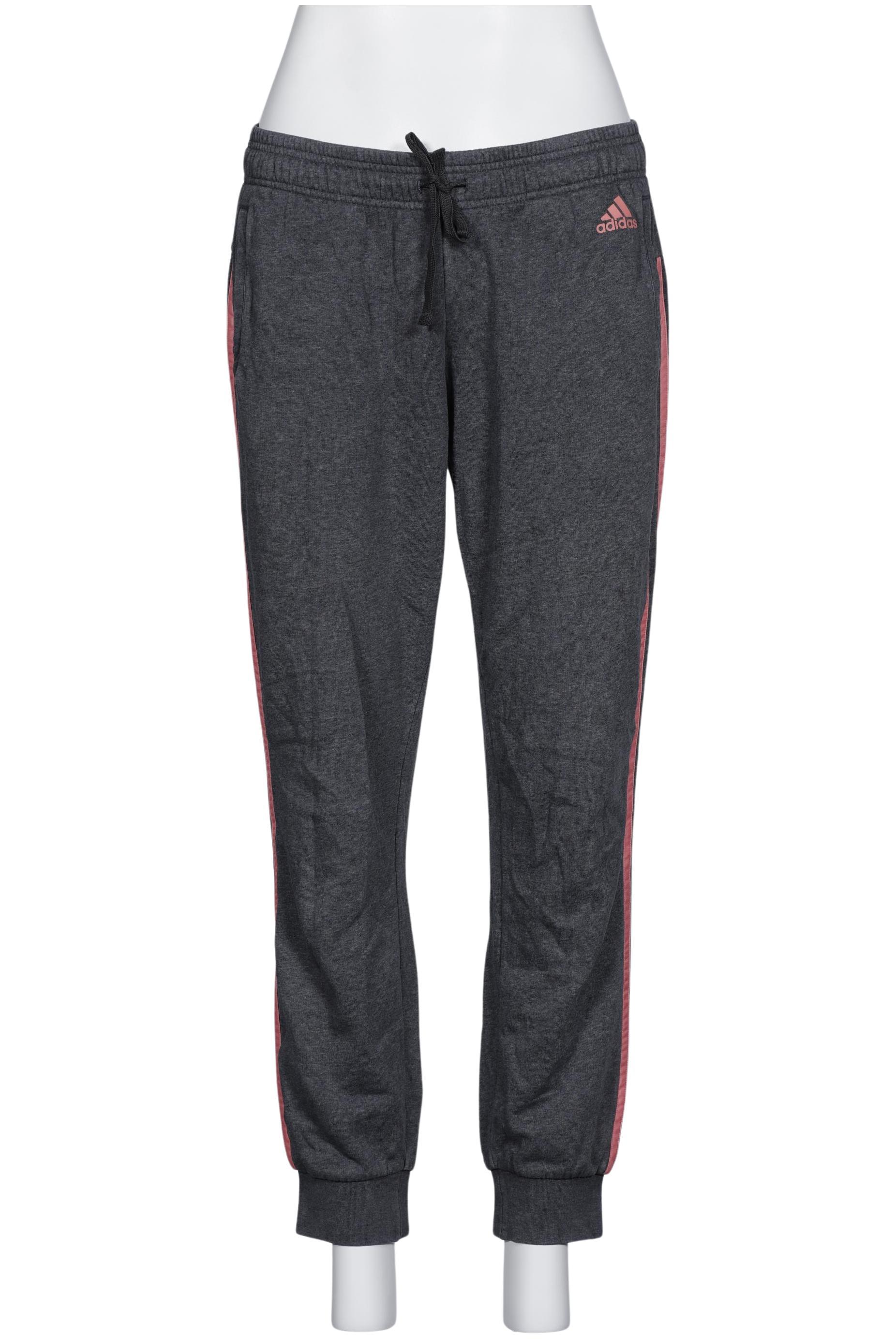 

adidas Damen Stoffhose, grau, Gr. 42
