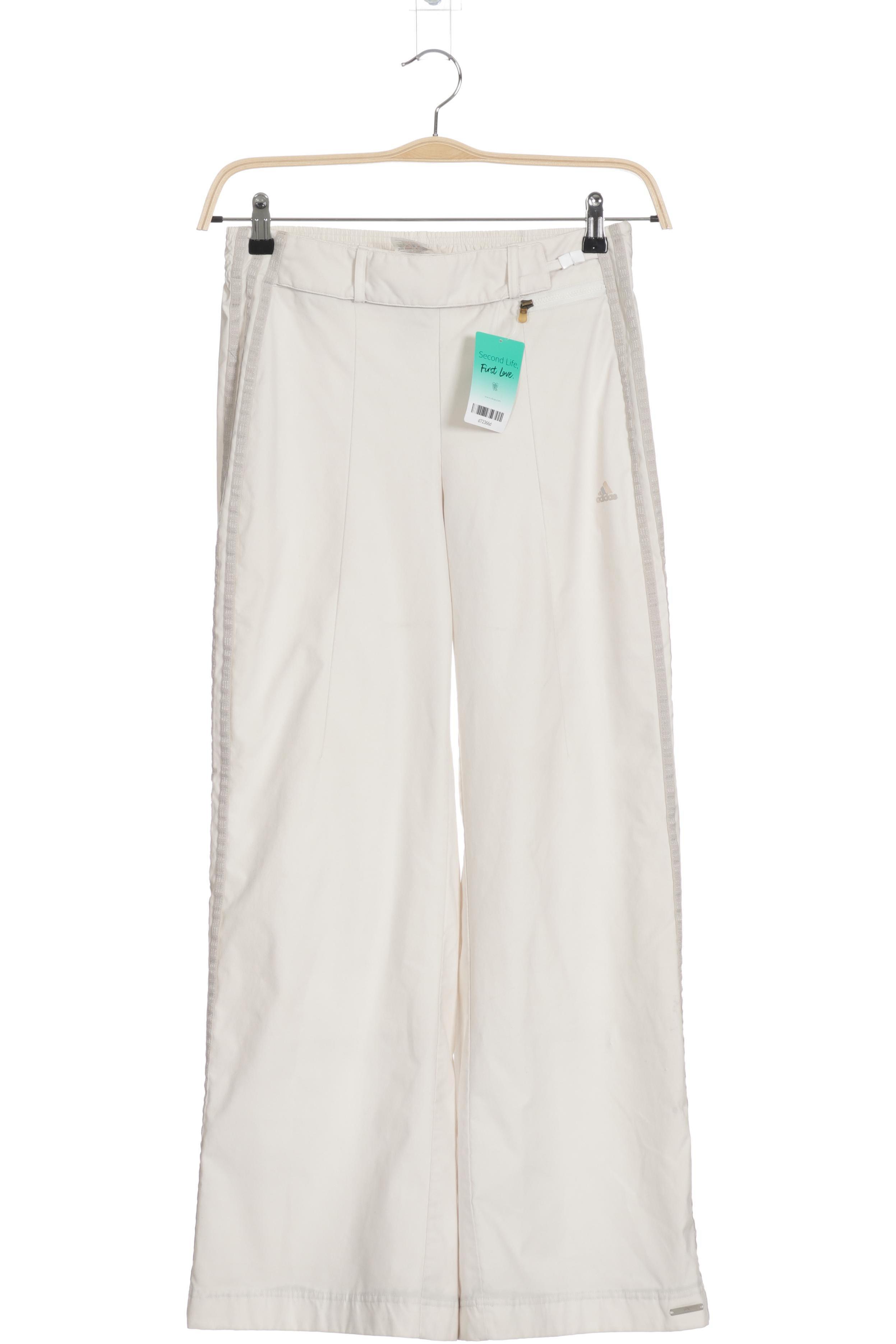 

adidas Damen Stoffhose, weiß, Gr. 40