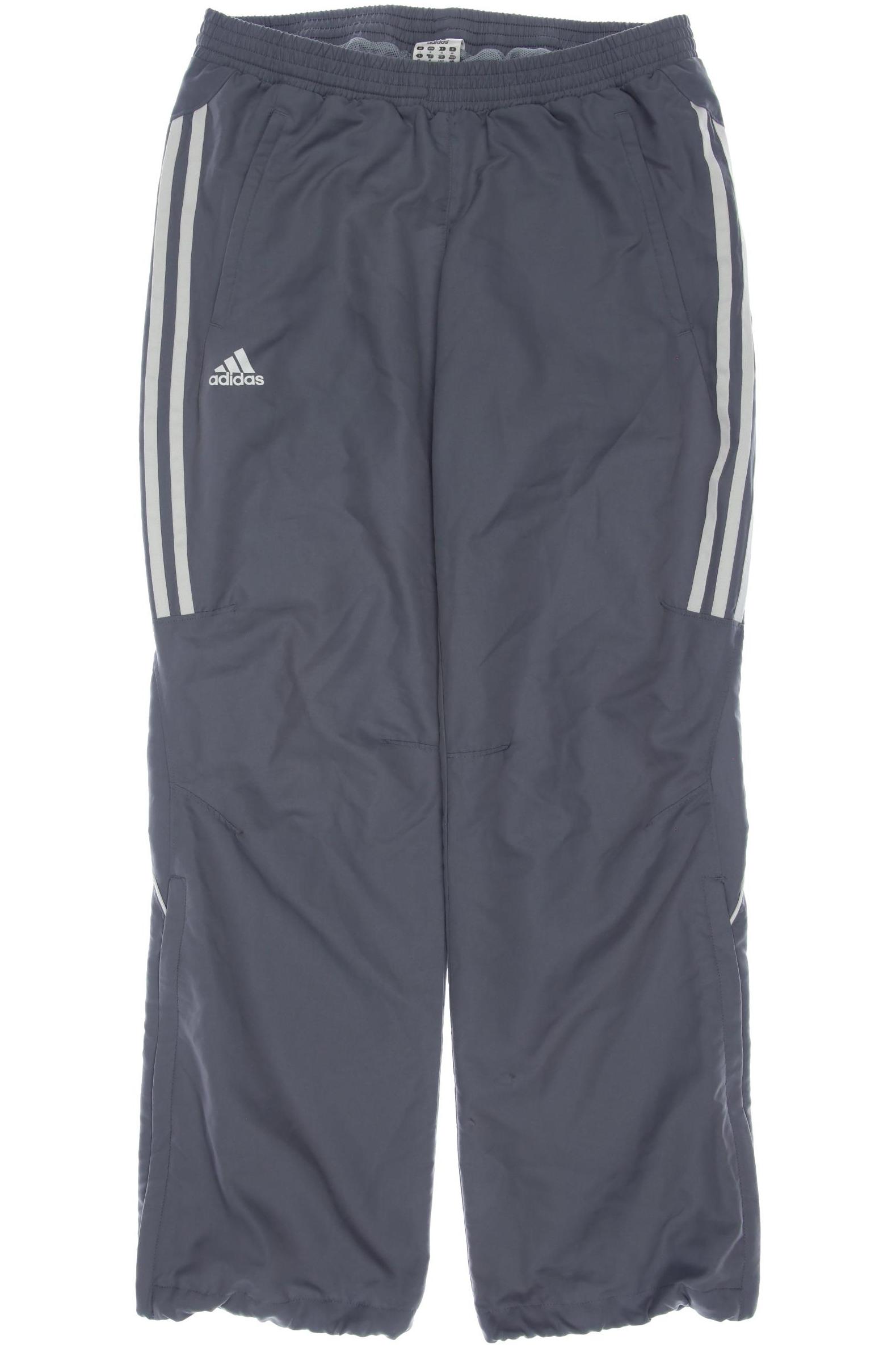 

adidas Damen Stoffhose, grau, Gr. 40