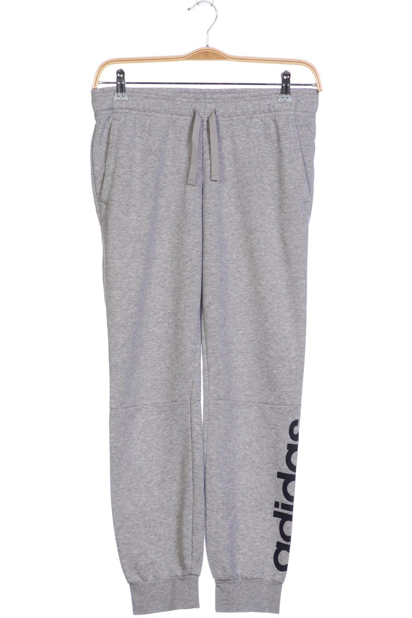 

adidas Damen Stoffhose, grau, Gr. 40