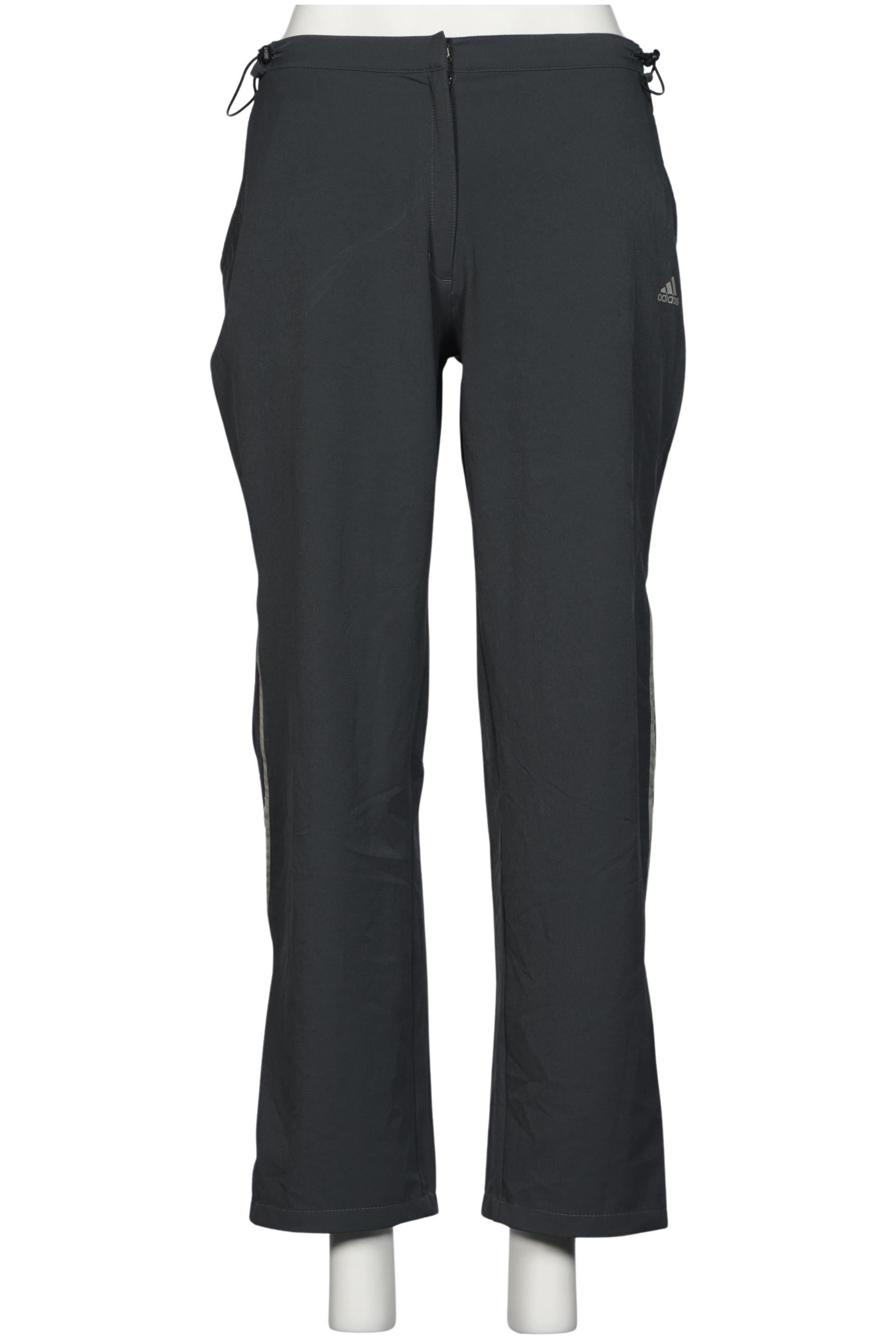 

adidas Damen Stoffhose, grau, Gr. 42