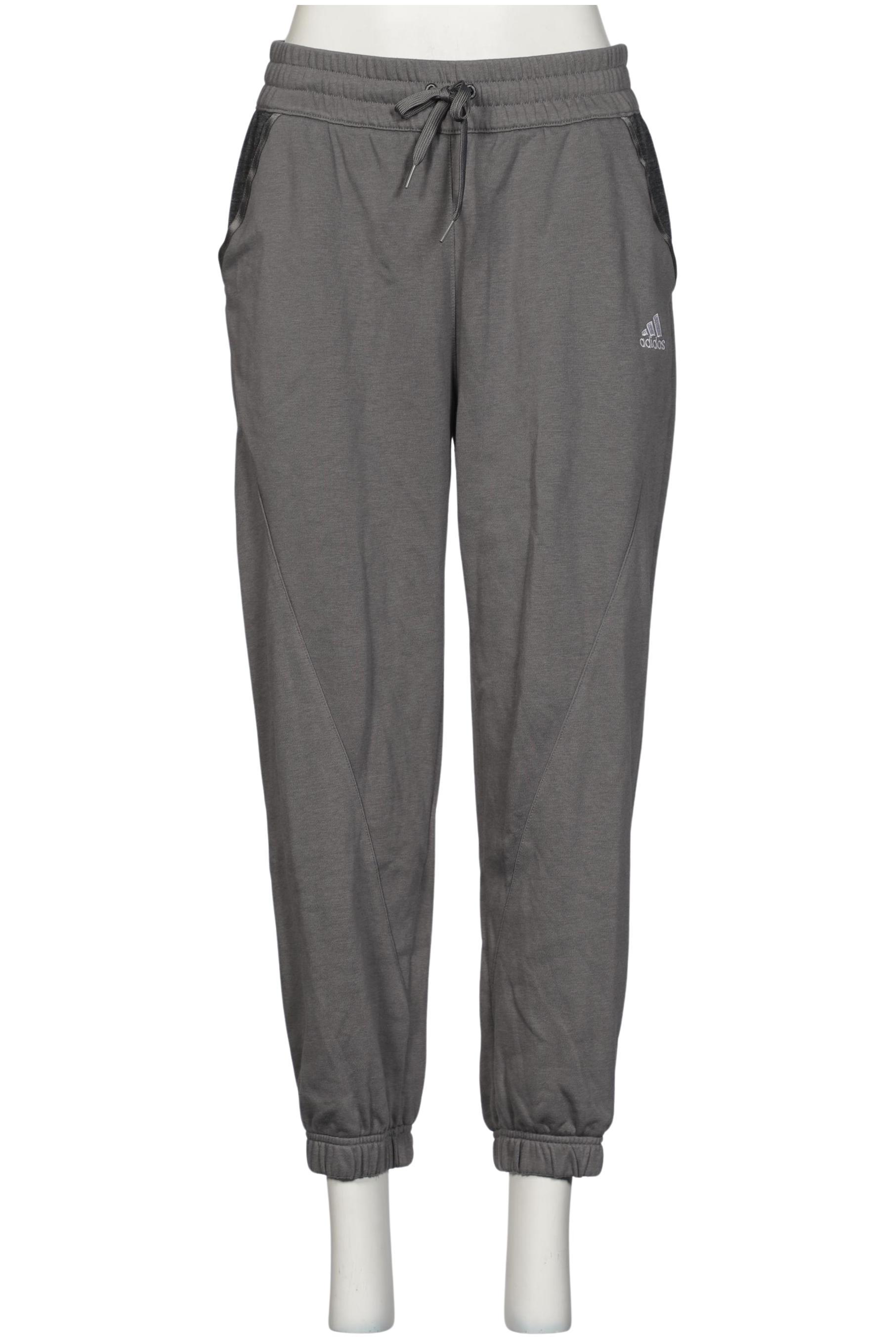 

adidas Damen Stoffhose, grau, Gr. 0