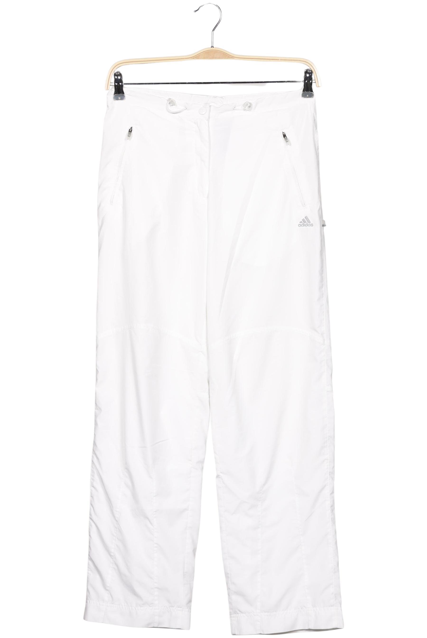

adidas Damen Stoffhose, weiß, Gr. 38