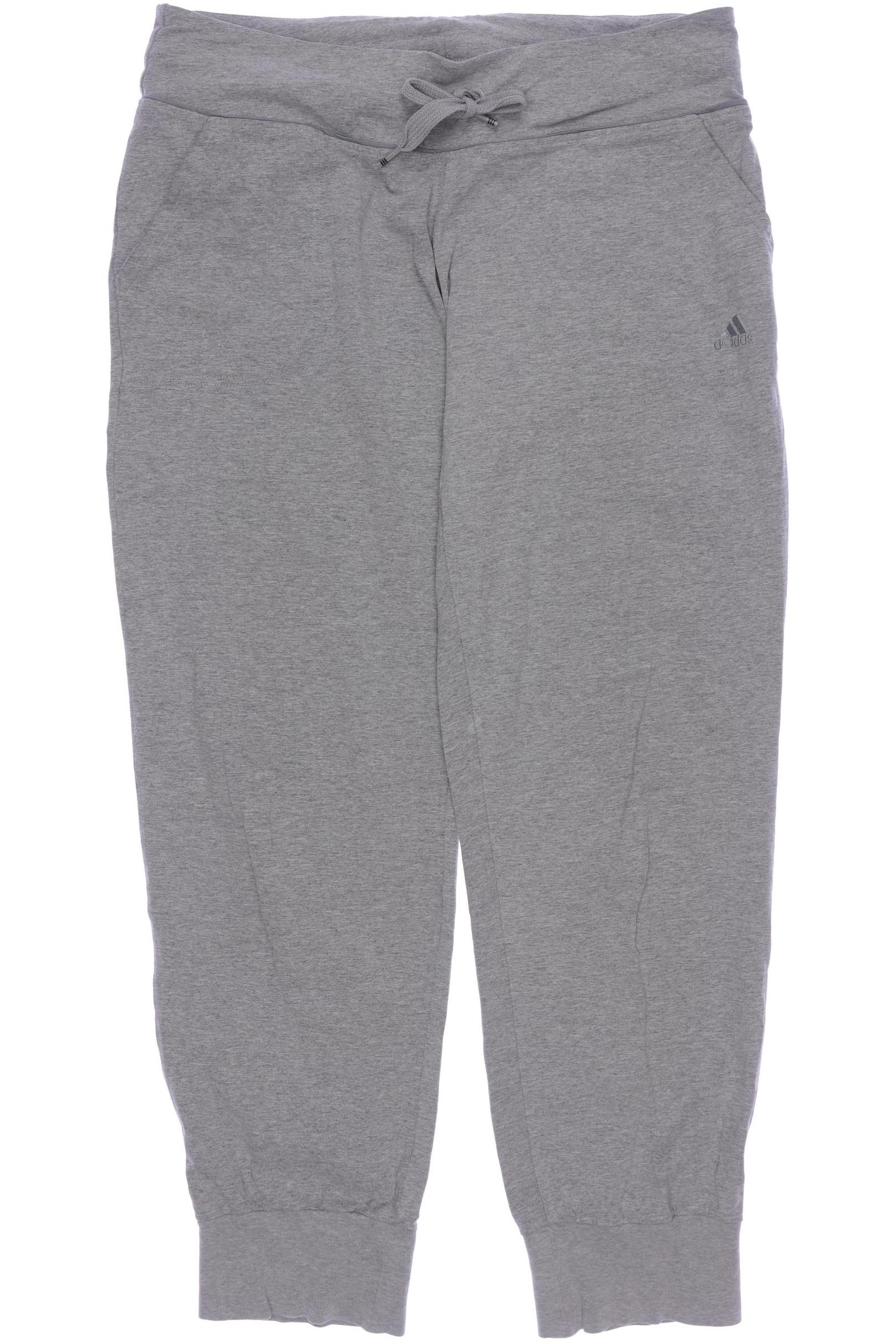 

adidas Damen Stoffhose, grau, Gr. 42