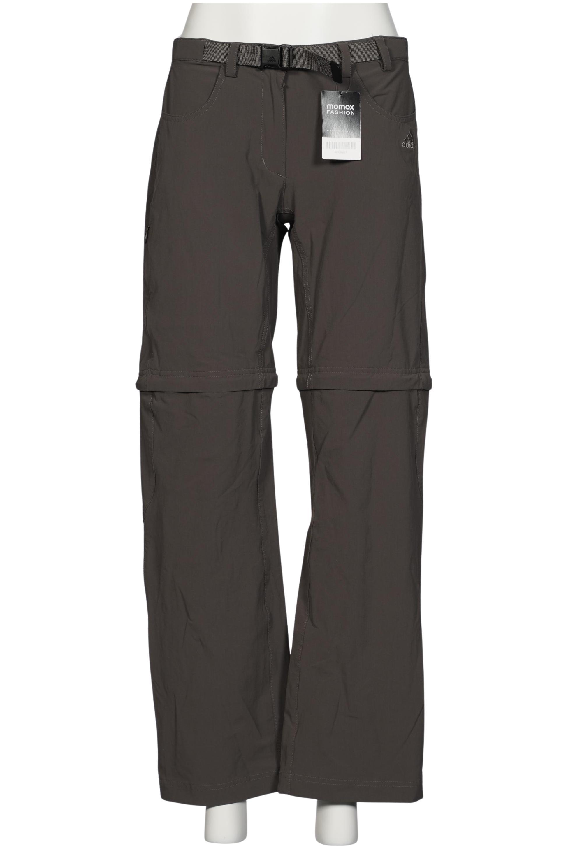 

adidas Damen Stoffhose, grau, Gr. 38