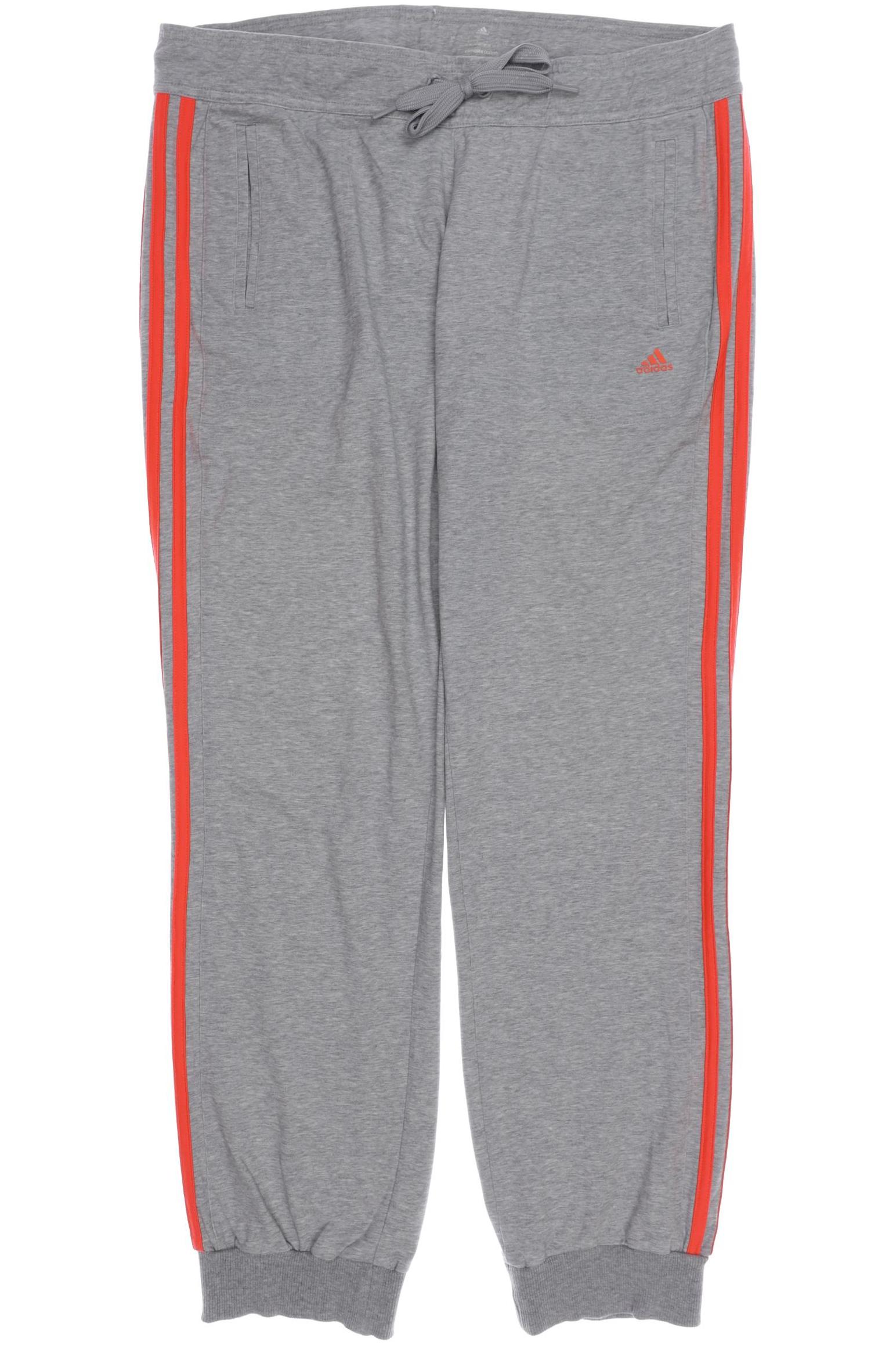 

adidas Damen Stoffhose, grau, Gr. 42