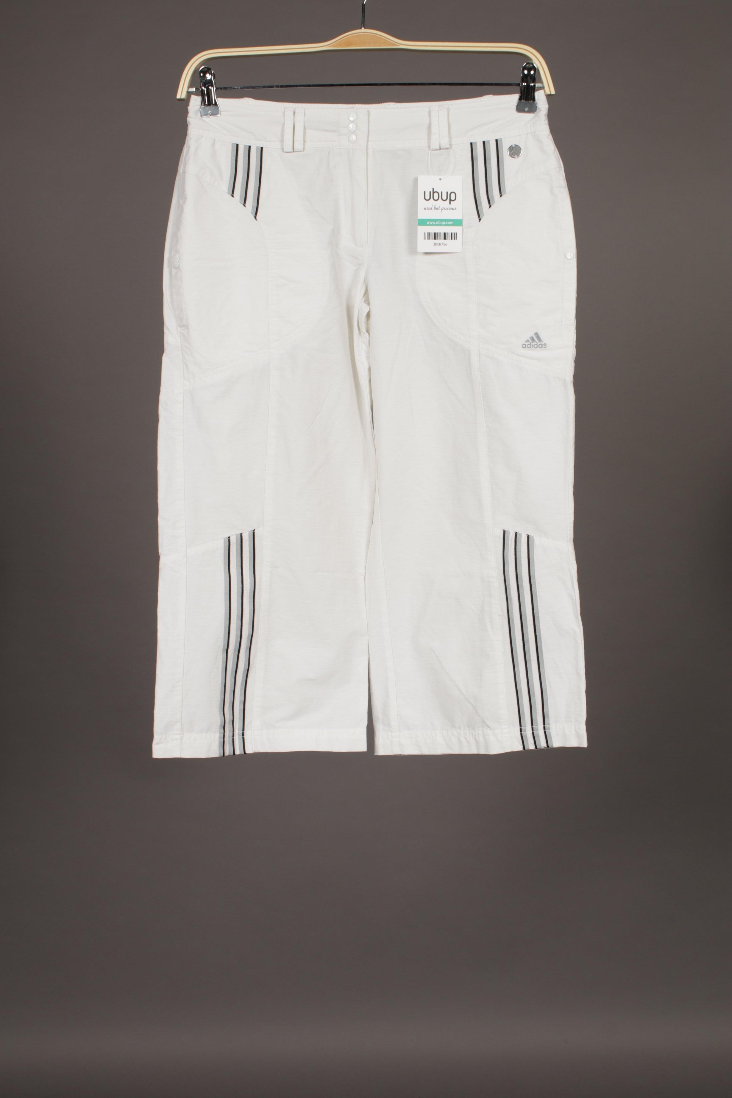 

adidas Damen Stoffhose, weiß, Gr. 40