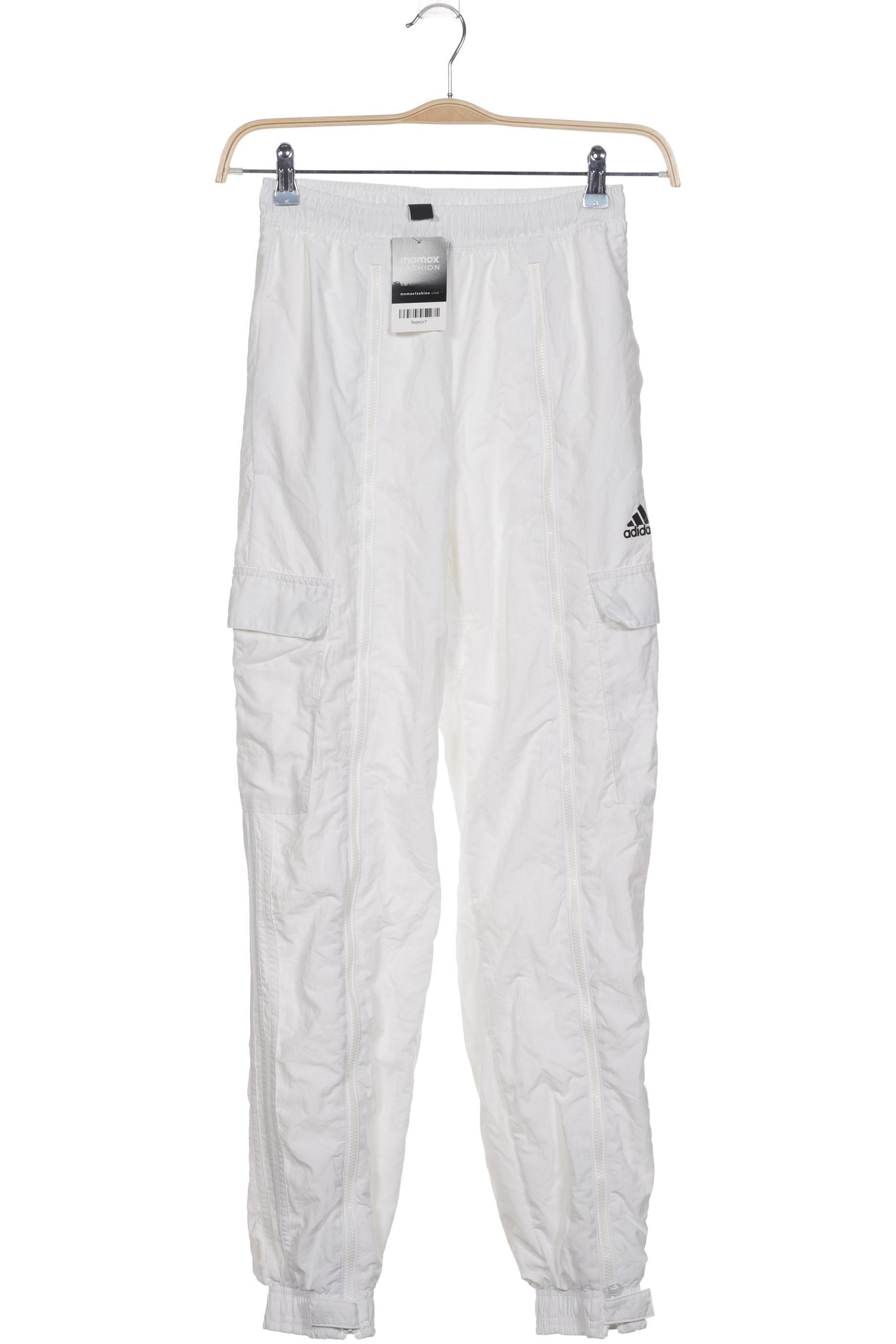 

adidas Damen Stoffhose, weiß, Gr. 26