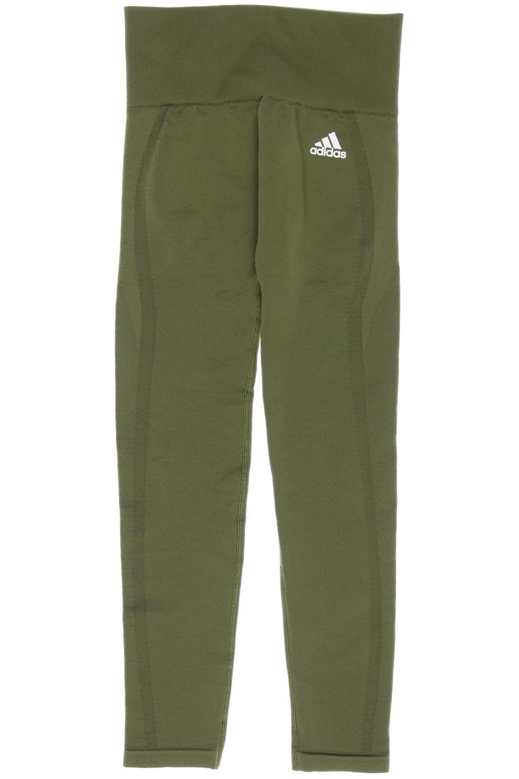 

adidas Damen Stoffhose, grün, Gr. 34