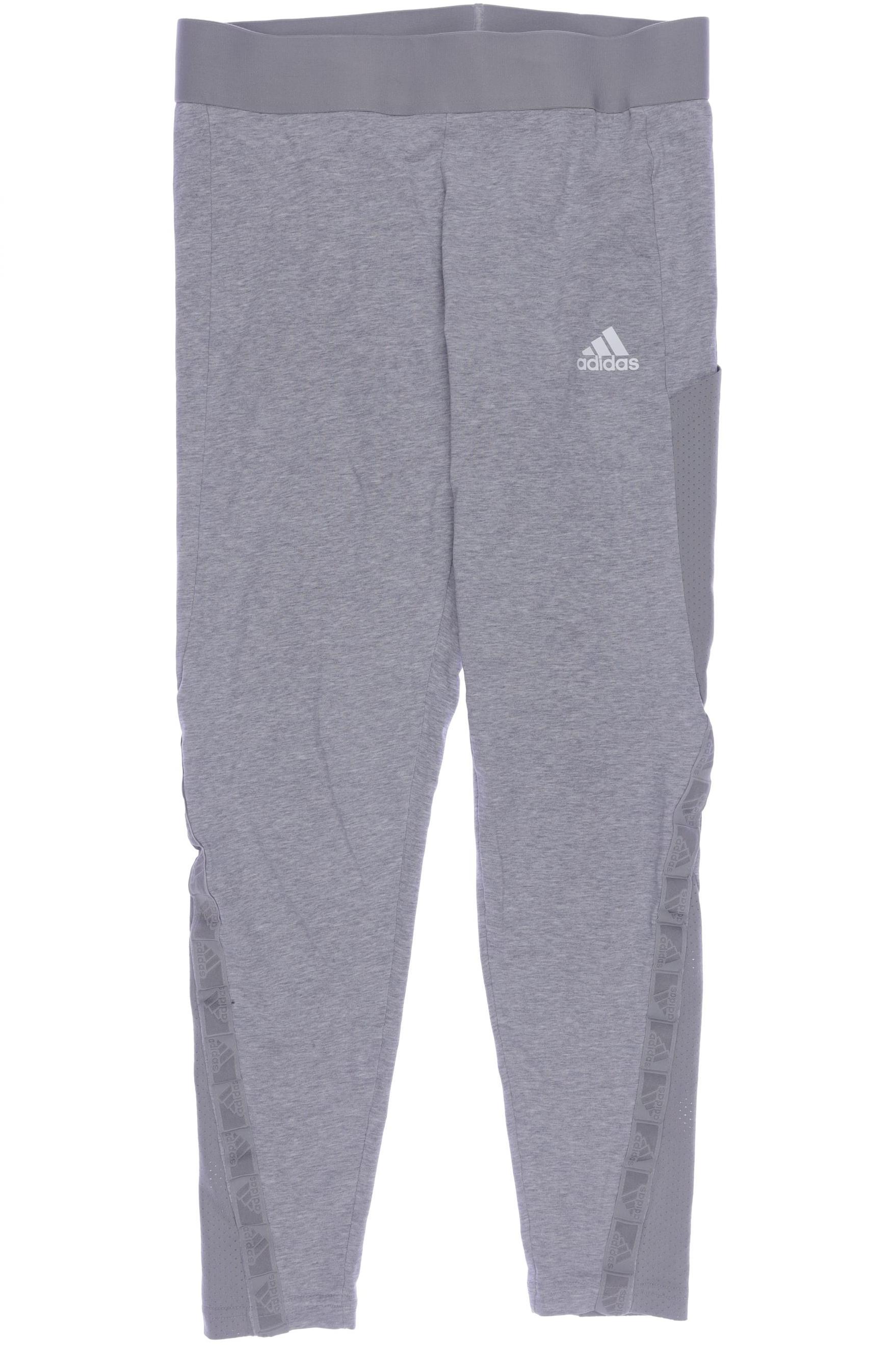 

adidas Damen Stoffhose, grau, Gr. 0
