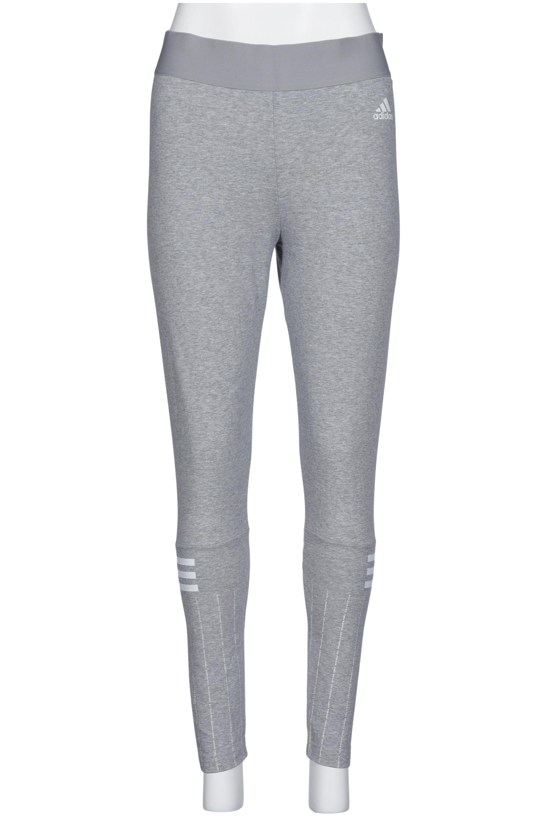 

adidas Damen Stoffhose, grau, Gr. 0