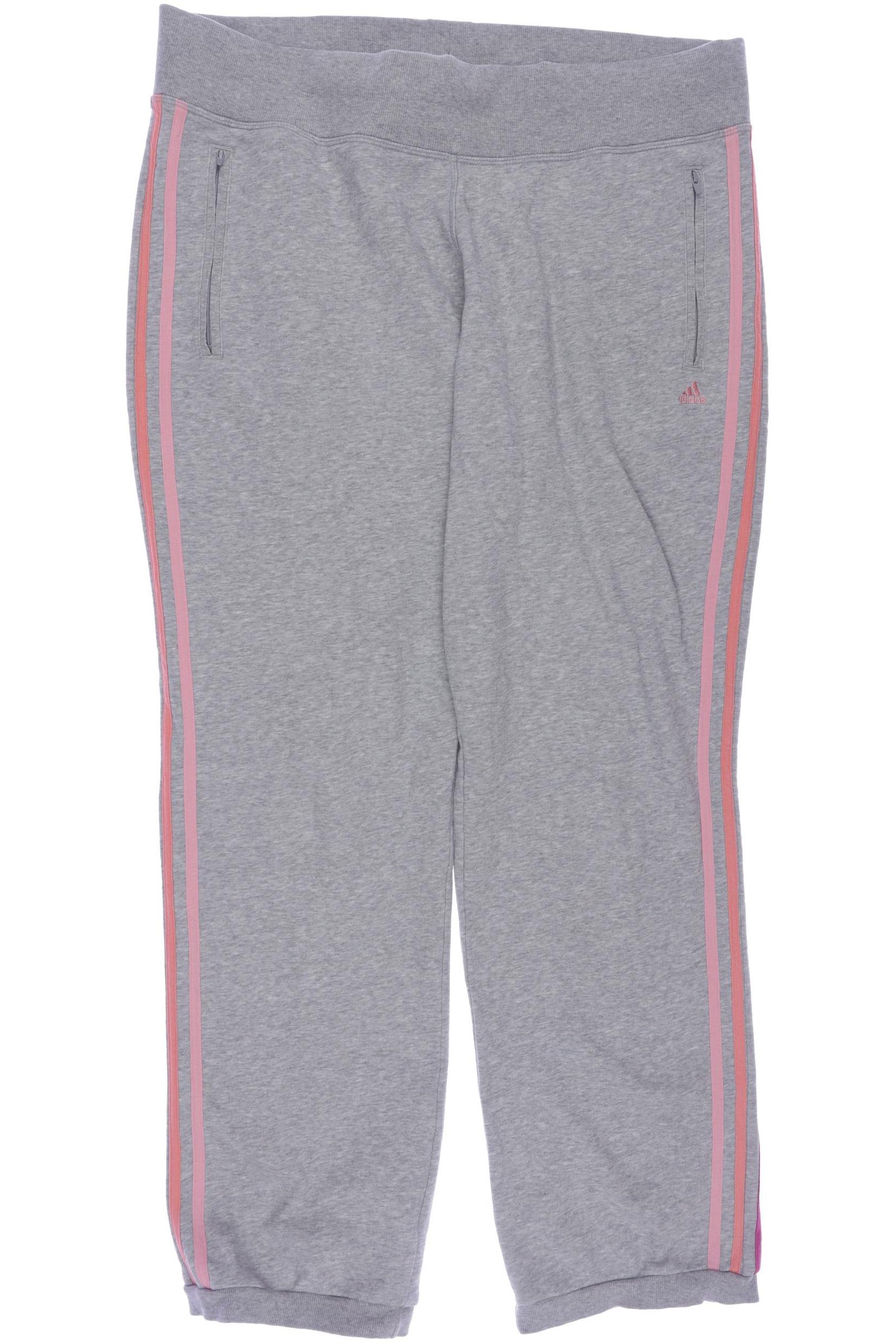 

adidas Damen Stoffhose, grau, Gr. 0